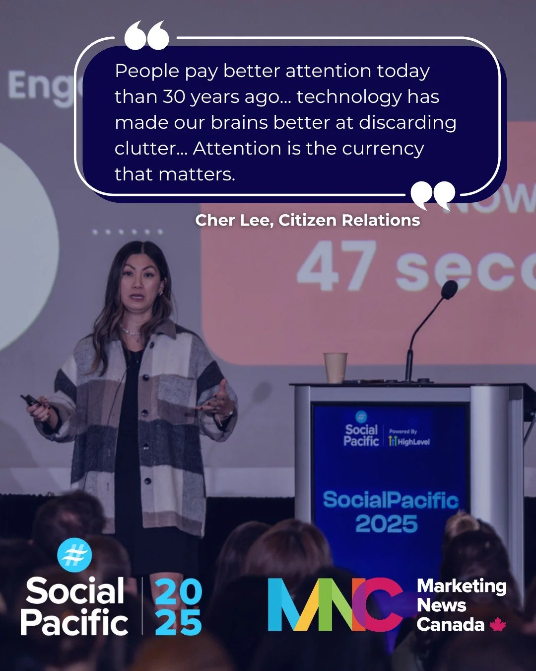 In a world obsessed with shrinking attention spans, Cher Lee offered a refreshing truth at SocialPacific: we&rsquo;re not distracted, we&rsquo;re discerning.

Backed by neuroscience and cultural signals, she challenged the myth that no one pays atten