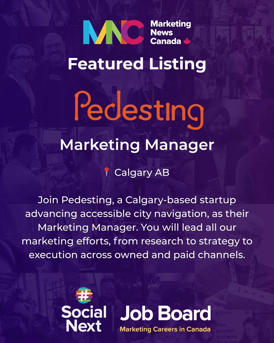 Ready to lead marketing at a mission-driven startup? Pedesting is hiring a Marketing Manager to shape strategy, grow adoption, and build meaningful partnerships.

Apply now on the SocialNext Job Board! Link in bio 😉