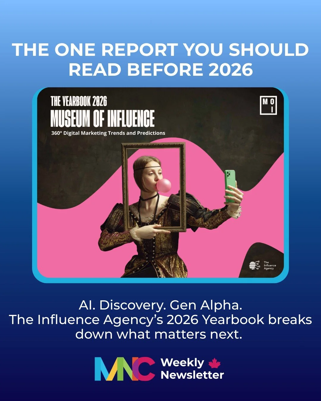 It&rsquo;s the last day of 2025 and marketers are about to emerge from the holiday time vortex, but before they do, there&rsquo;s one more thing worth their attention.

The Influence Agency reimagined the year-end trend report as a digital museum, an