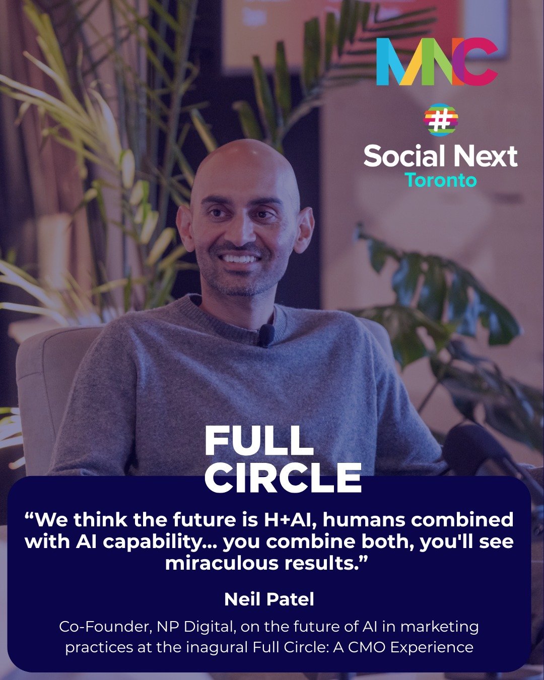 NP Digital's inaugural Full Circle: A CMO Experience brought some big conversations to Toronto, including this one from Neil Patel on humans and AI working together. 

This and 5 more lessons from Full Circle are now live on our blog.

Stay tuned for
