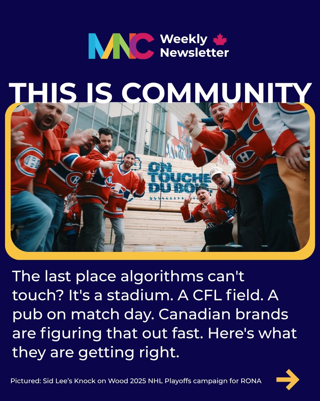 Sports was never just for sports brands. 
🍁 @ronaen sells lumber.
🍁 @canadianturkey is a poultry marketing board. 
🍁 @traveldrumheller markets travel to Canada's dino destination. 
🍁 @nikihkmyhome makes cleaning products. 
🍁 @endy makes mattress