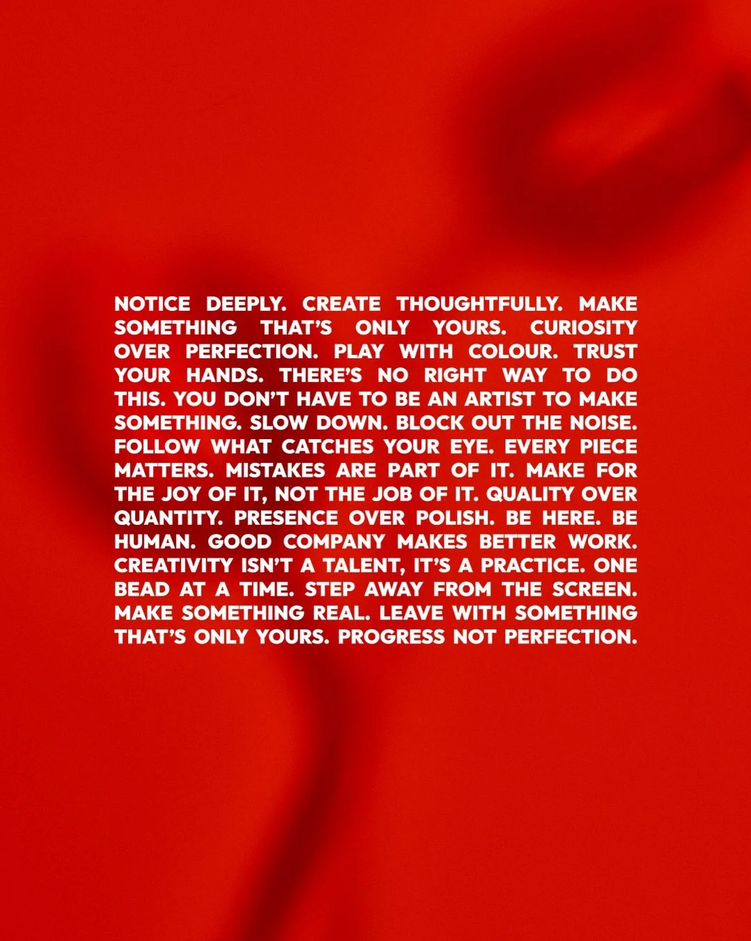 This Saturday, I&rsquo;m being joined by 16 wonderful people for the first ever Vision Lab workshop ✨

I wanted to share the manifesto I wrote for this workshop. It will be printed on every placemat, and it&rsquo;s the heart of why I&rsquo;m doing th