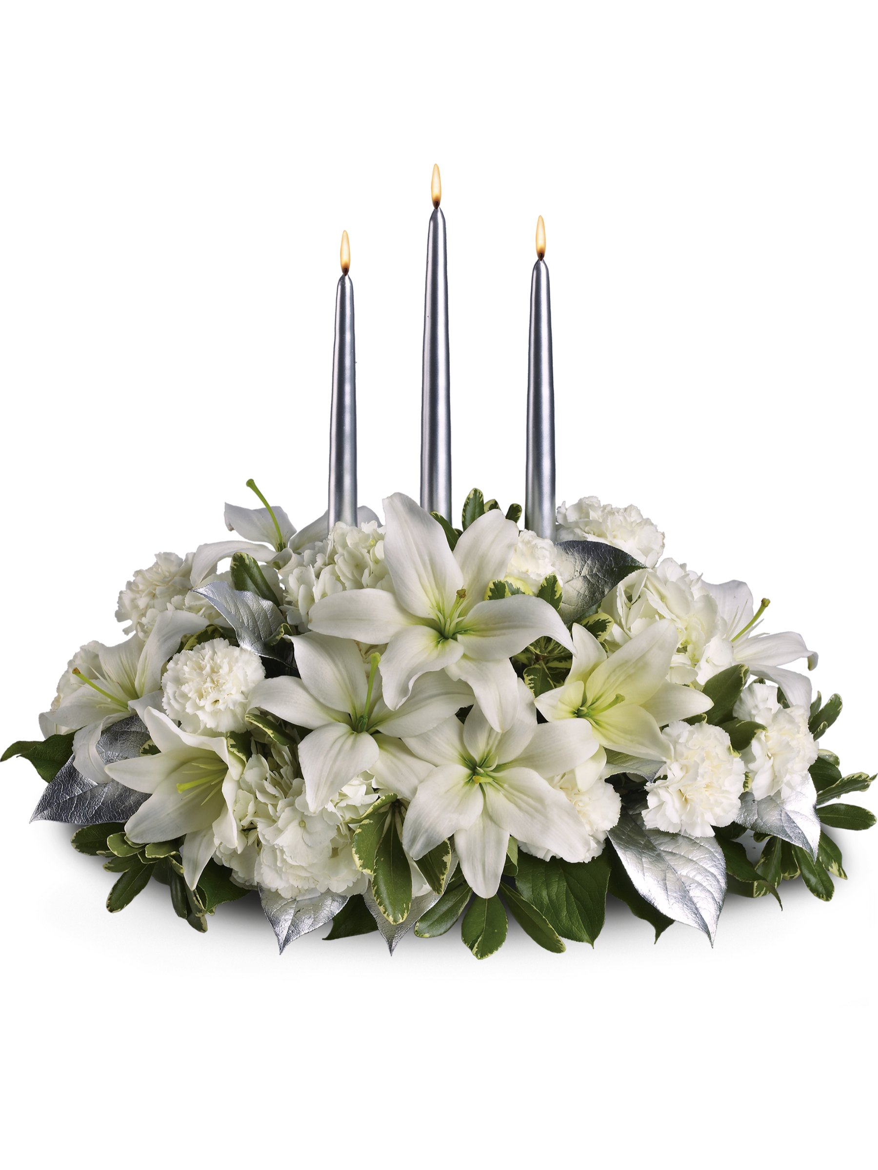 Silver Elegance Centerpiece