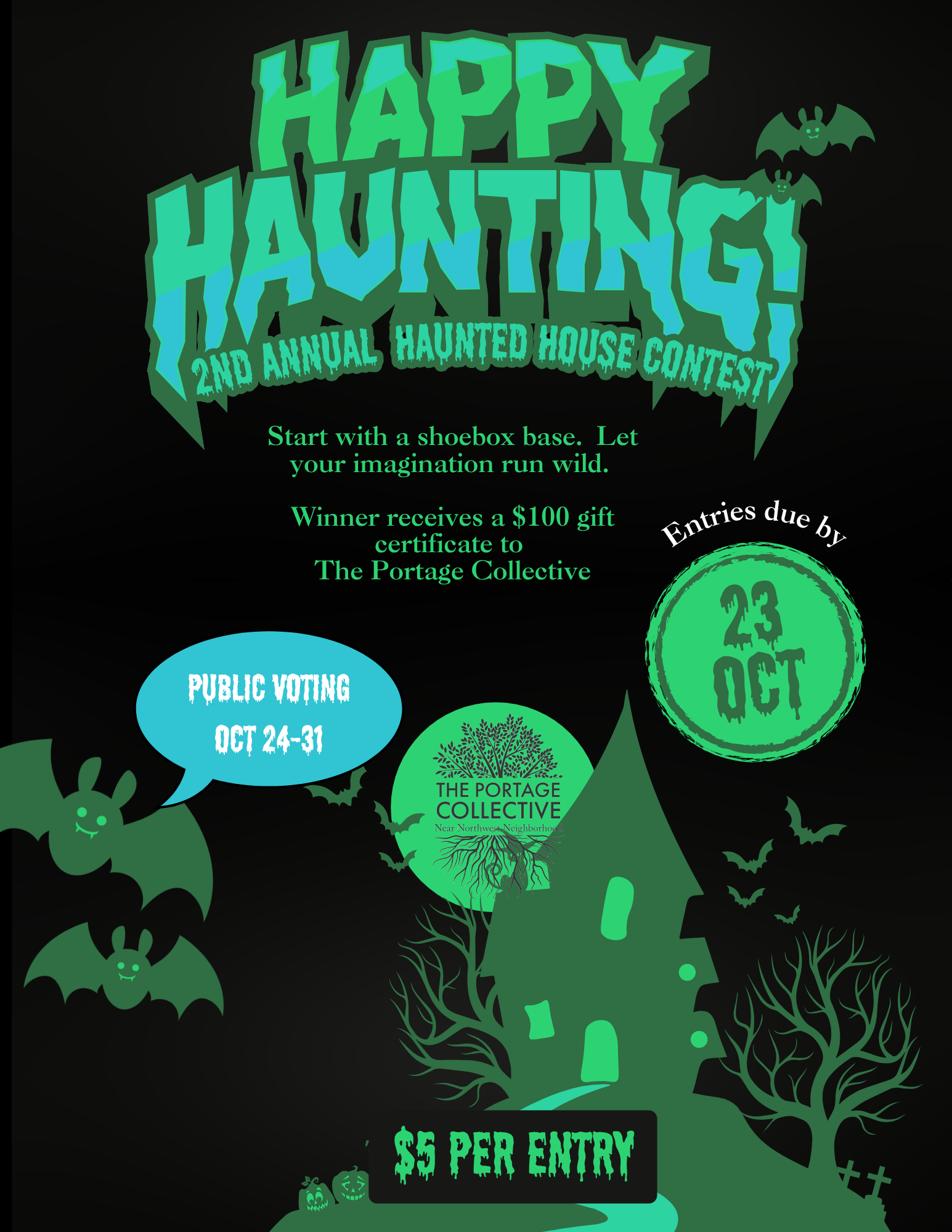 spooky haunted house