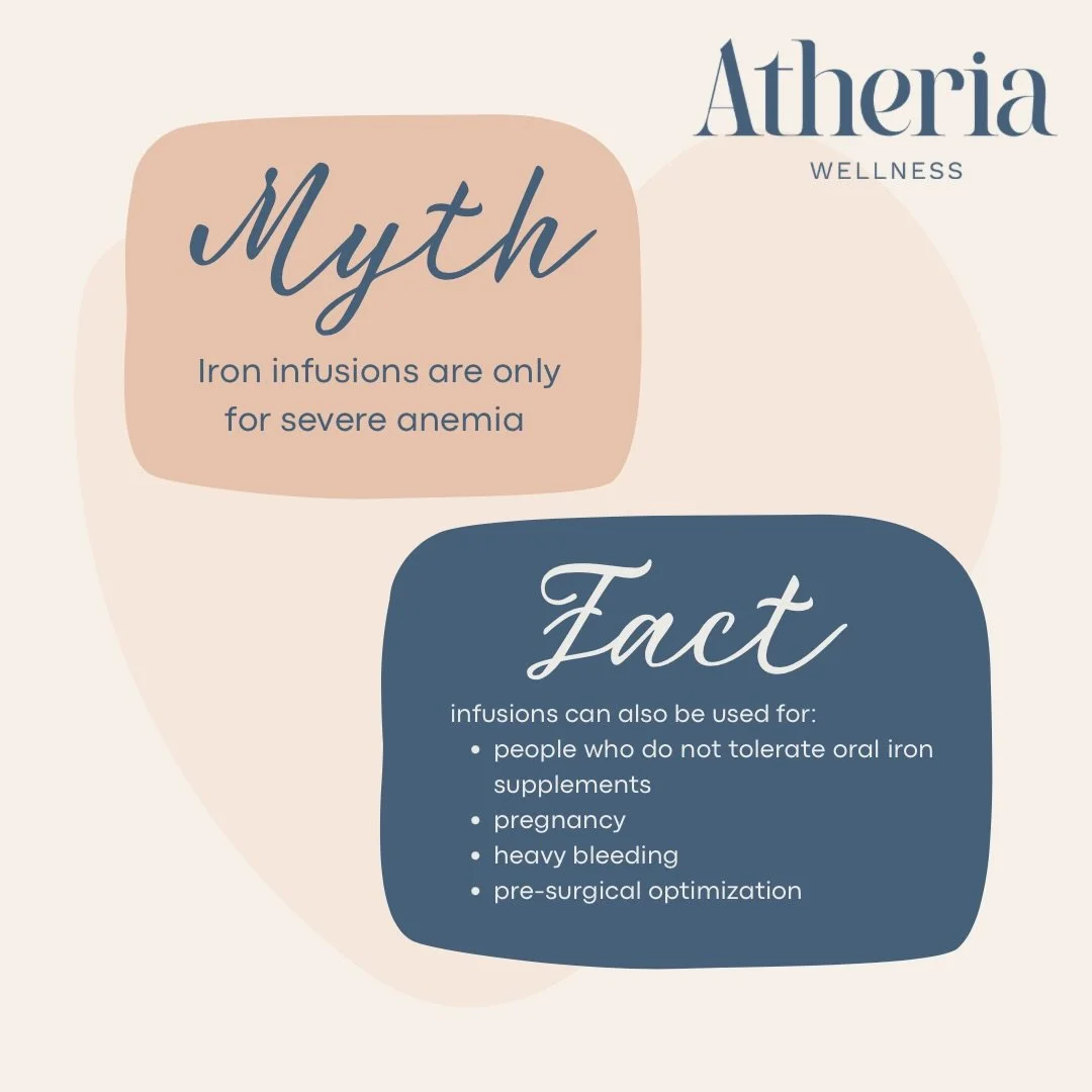 Let&rsquo;s clear the confusion! 💡
Swipe to see the top myths we hear about iron infusions &mdash; and what&rsquo;s actually true. 👉
Your health deserves accurate, evidence-based information. 💙📖

#ironinfusionmyths #ironinfusionfacts #toronto #at