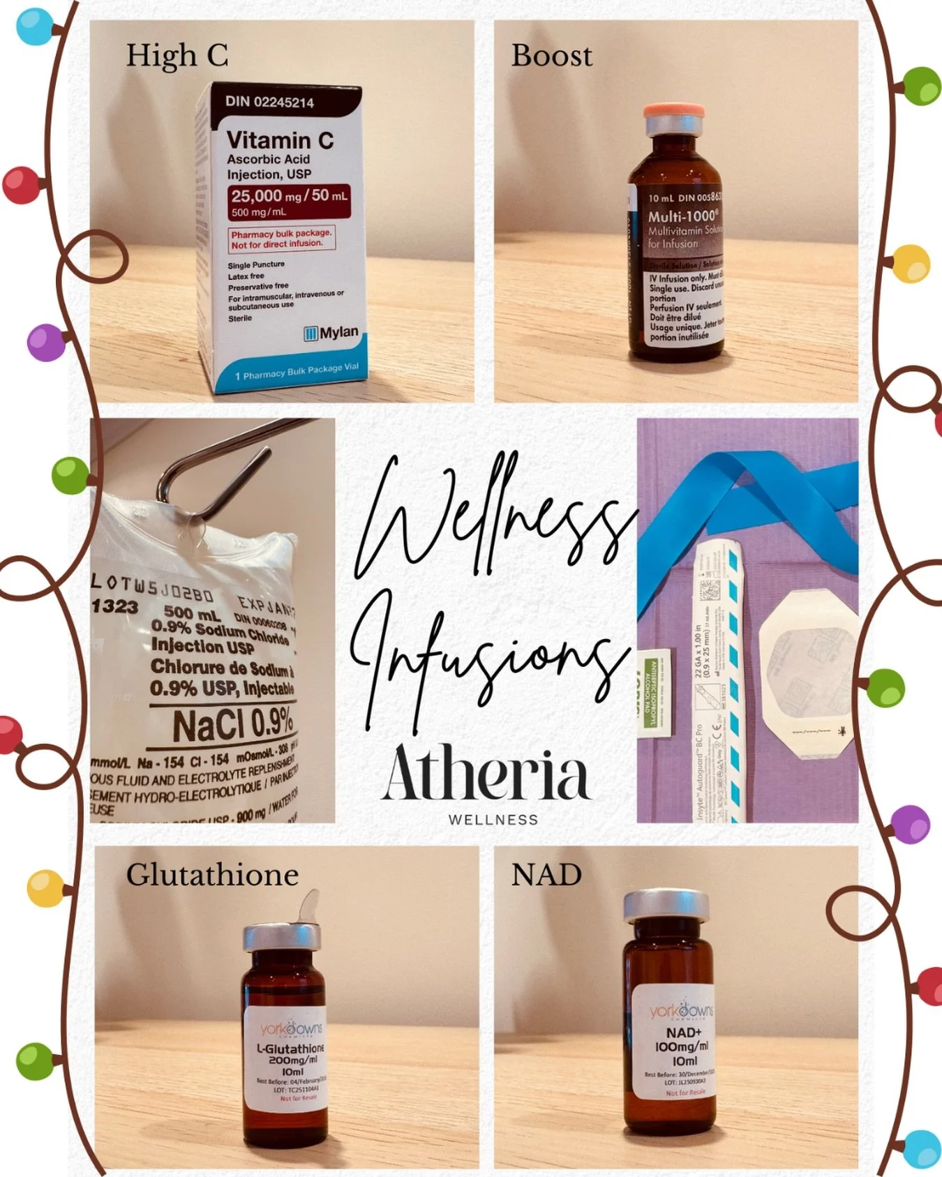 Feeling the holiday stress? 🎄🎁😵&zwj;💫
Our wellness IVs help support immune function, cellular energy, and recovery. 
Come unwind with us ✨Book your pre-holiday reset 📲

PROMO: High C &amp; Boost IV infusions 25% OFF 😍 until Dec 31st

#atheriawe