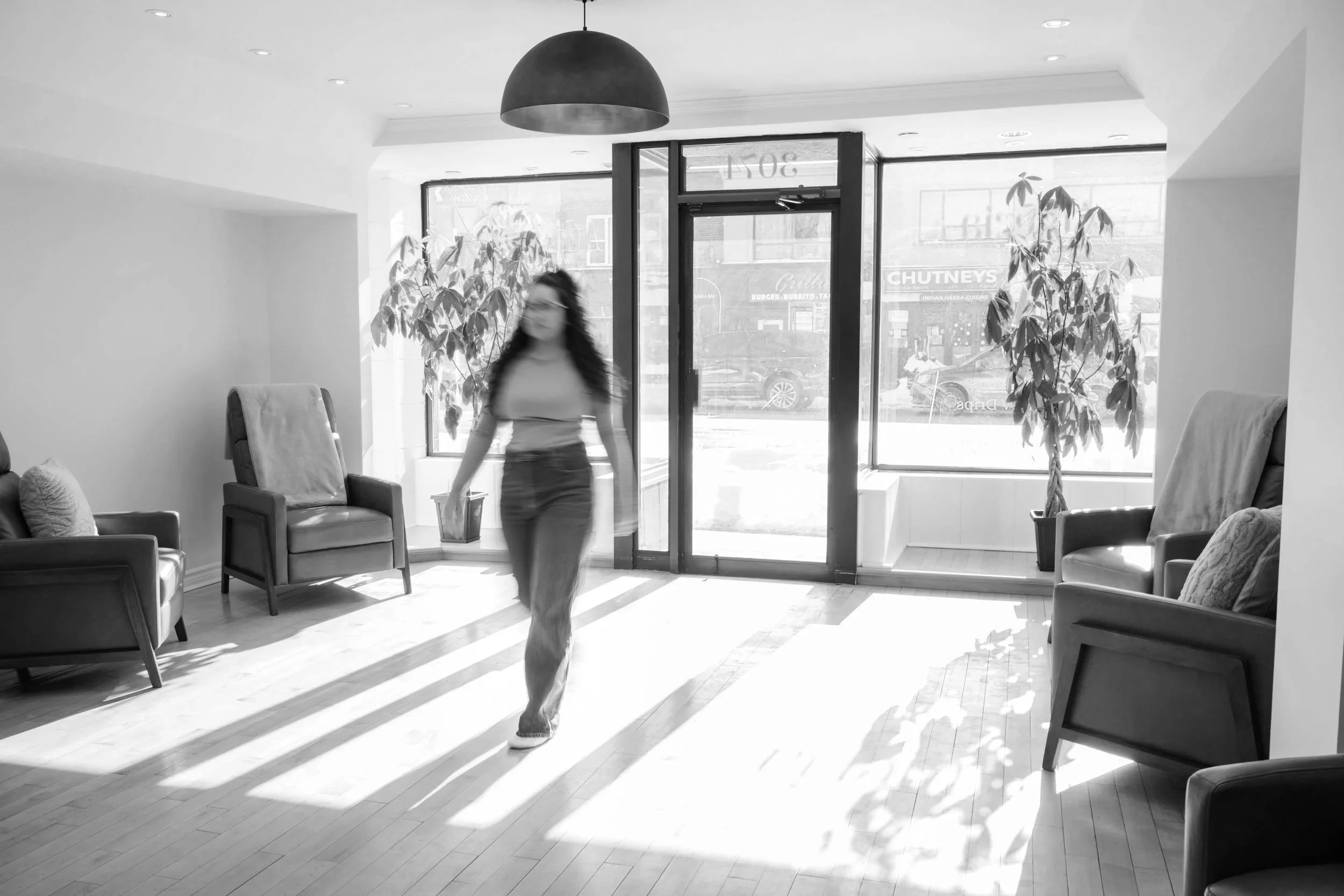 Calm and modern IV therapy clinic setting at Atheria Wellness Toronto