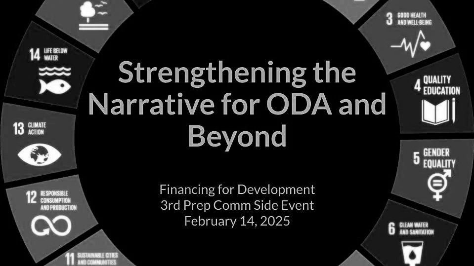 Strengthening the Narrative for ODA and Beyond: FfD Prep Comm Side Event