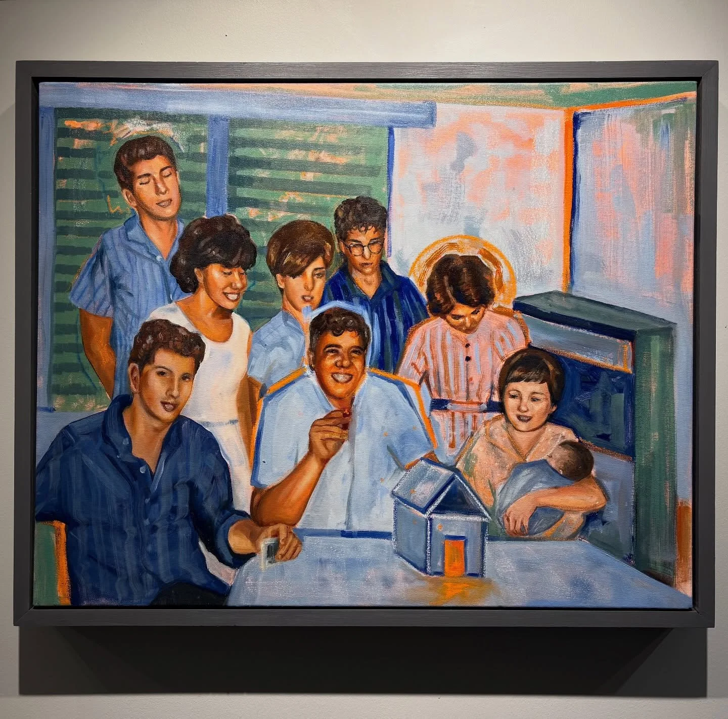 Foundations - oil, pastel, and colored pencil on canvas - 30 x 24&rdquo; 

This piece is particularly special to me because it shares one of many intimate moments shared at this table - the same table I ate from for many years during my upbringing. S