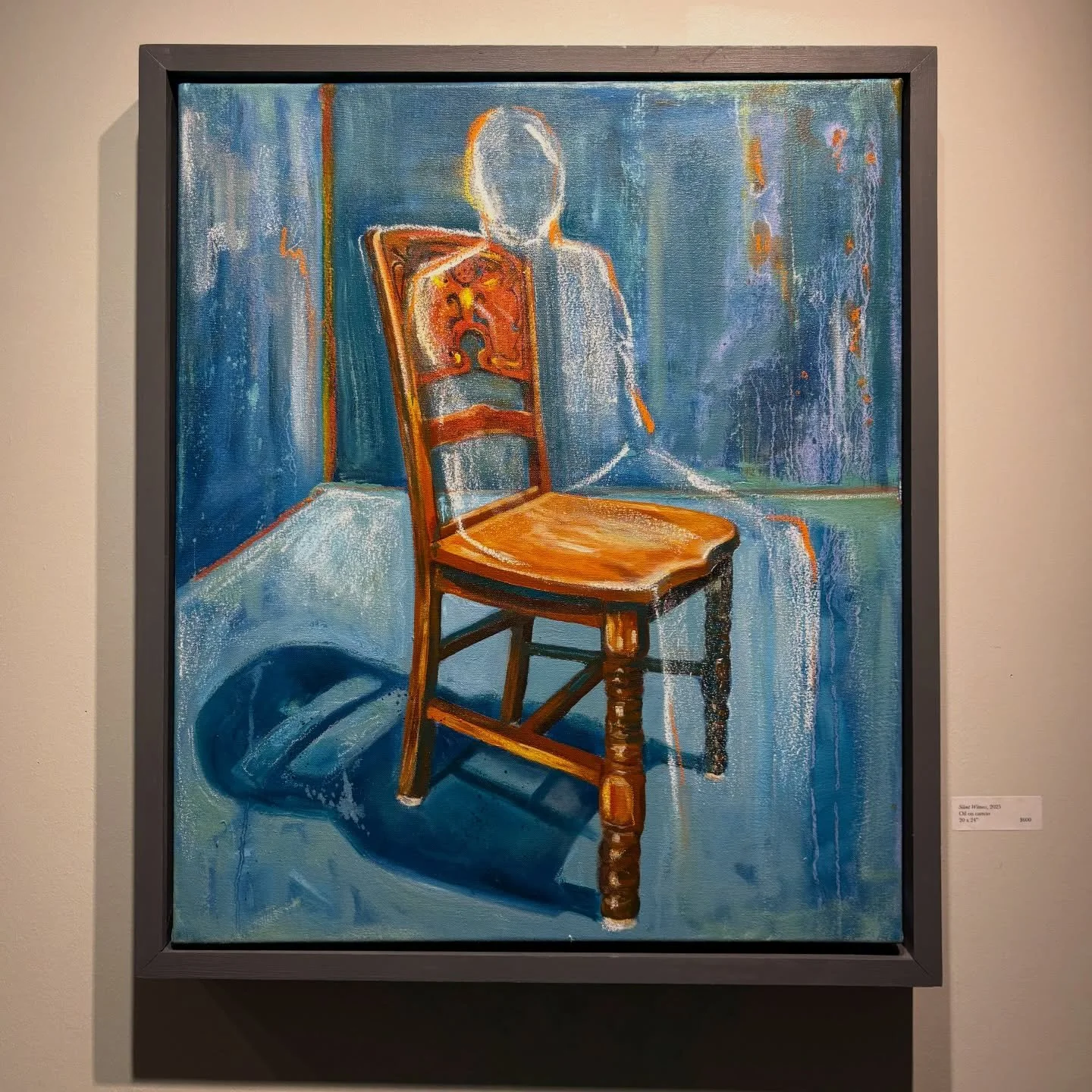 Silent Witness - oil and pastel on canvas - 20 x 24 in.

This piece was a bit of a last minute addition to my exhibition. When looking at family photos, I realized one stable image, a table and chairs. The table and chairs passed down to my mother du