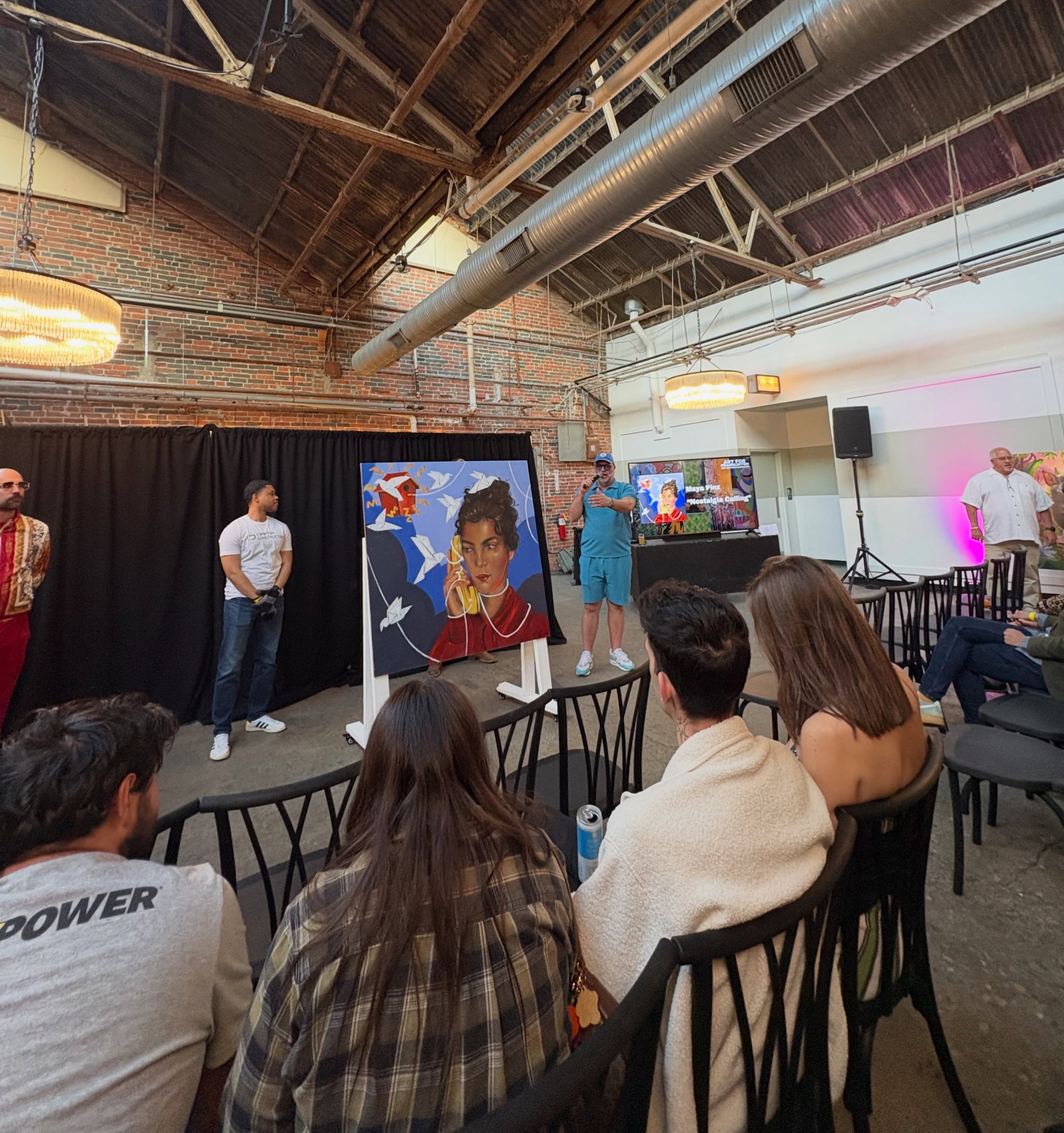 Huge thank you to @franklintonart and @scrawlartsfest for an amazing event last night auctioning off some of the pieces from Scrawl! I had a blast and it was really an honor to have a piece for sale in this context. Thank you Columbus and thank you F