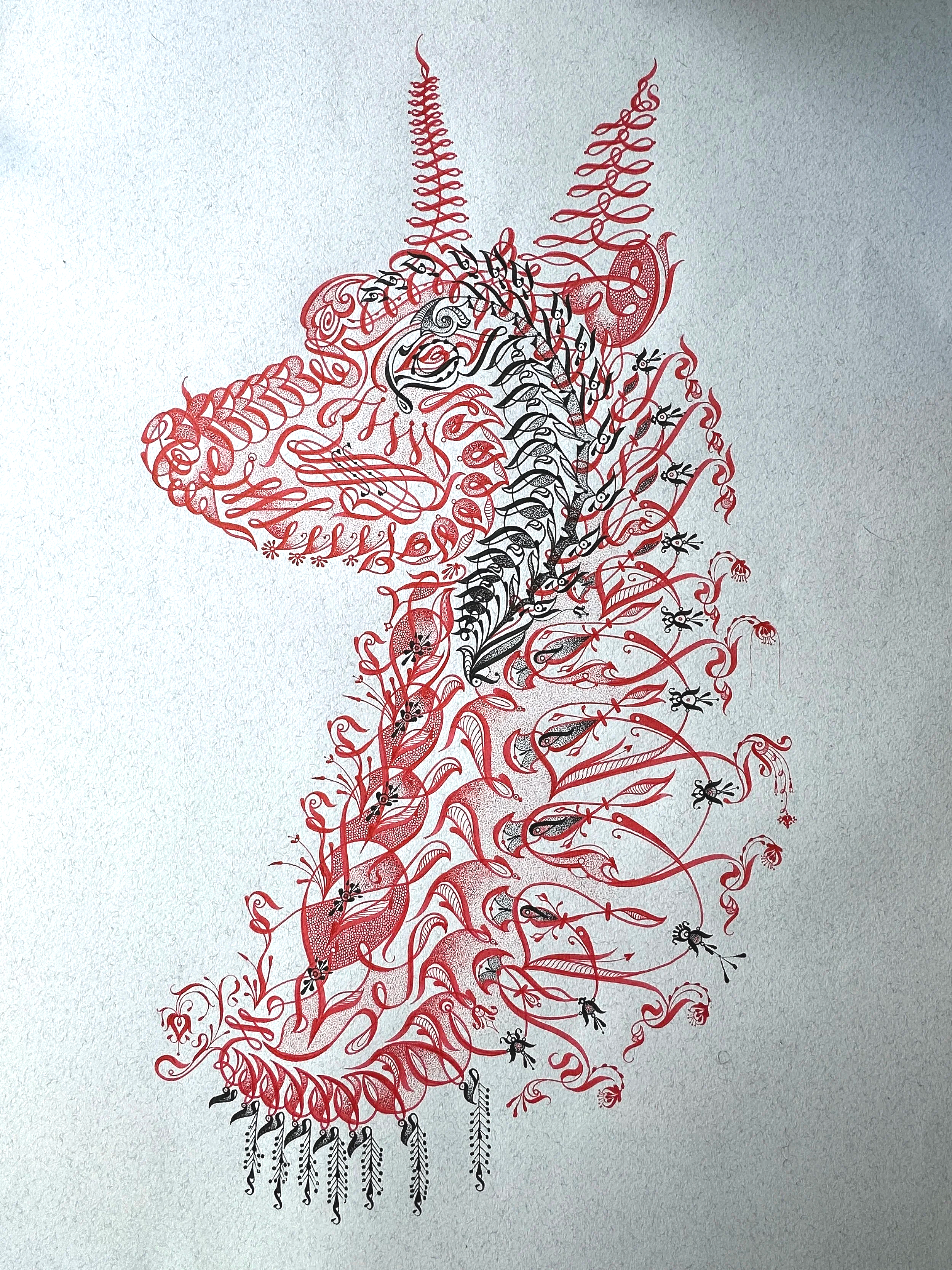 Holy Spirit II
Ink on Strathmore Paper
24 x 18 inches
2025
Private Collection