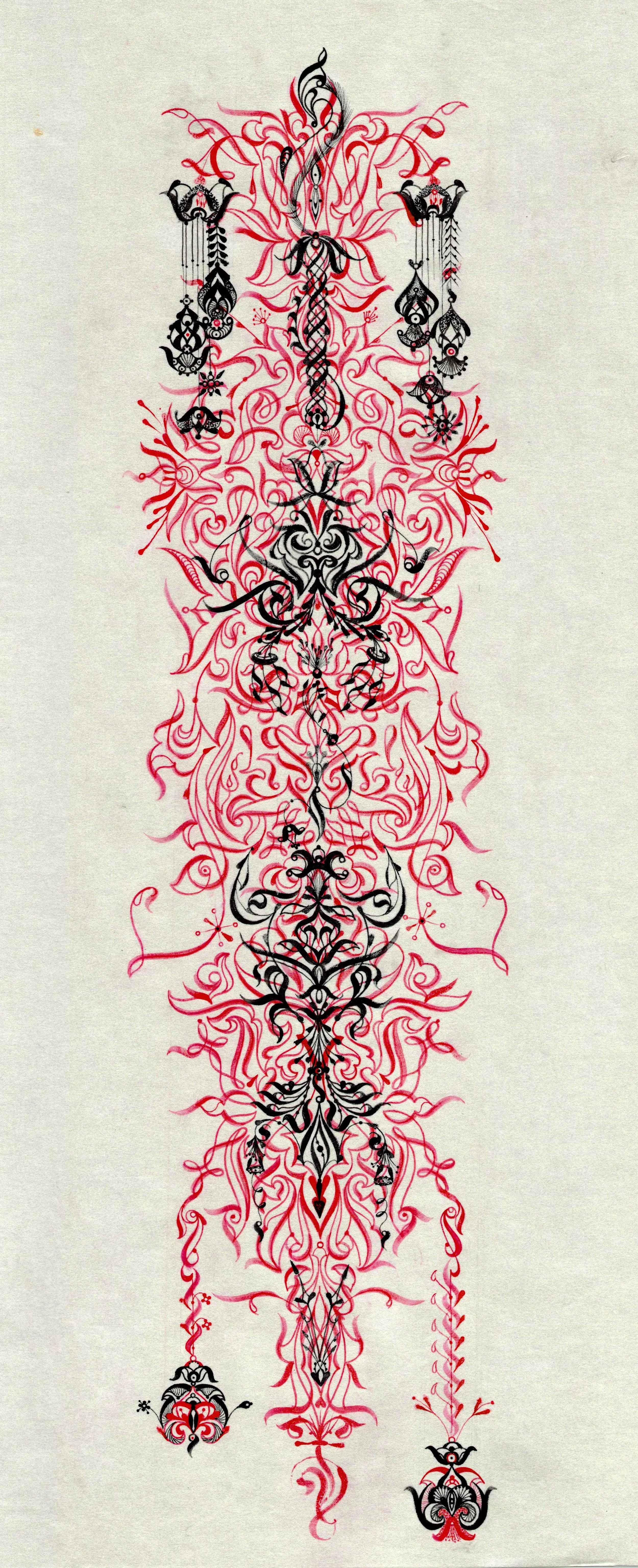 PILLAR (things that hold us up can fall down)

Ink on Pearlized Pergamenata
2026