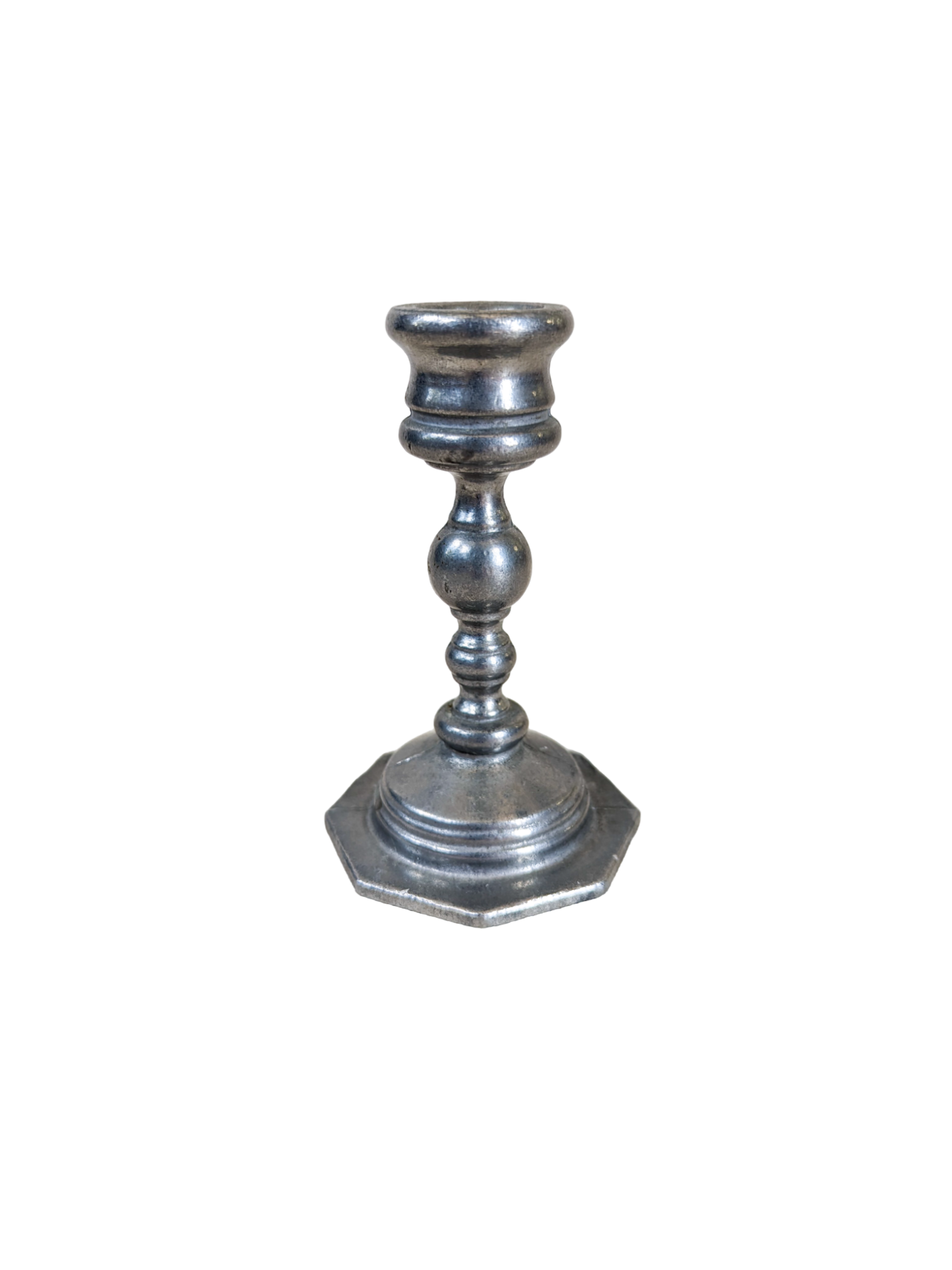Pewter Decorative Candlestick Holder