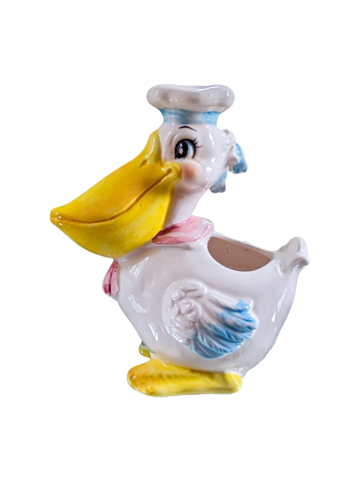 Ceramic Kitsch Stork Planter