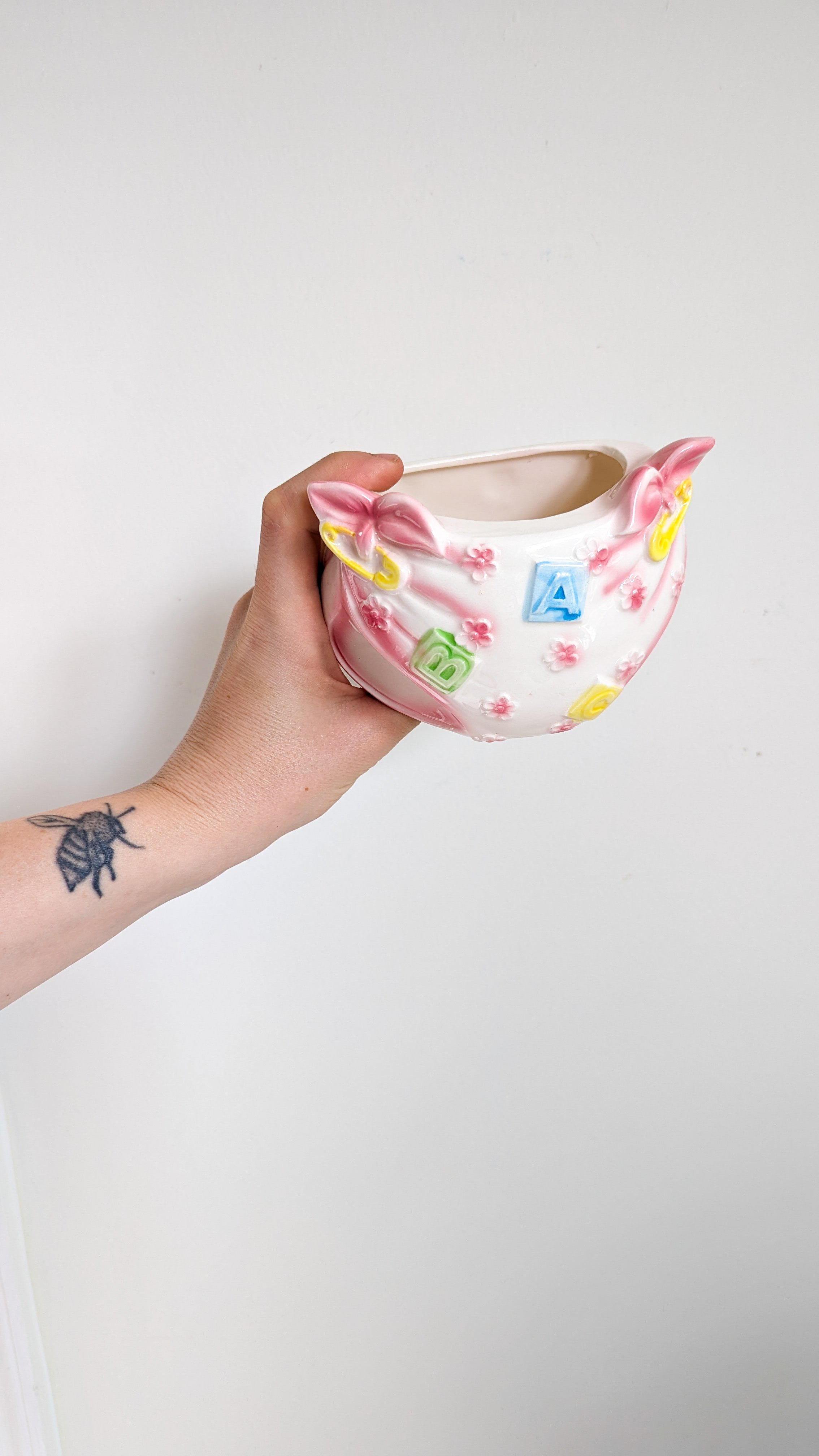 Ceramic Kitsch Diaper Planter VINTAGE