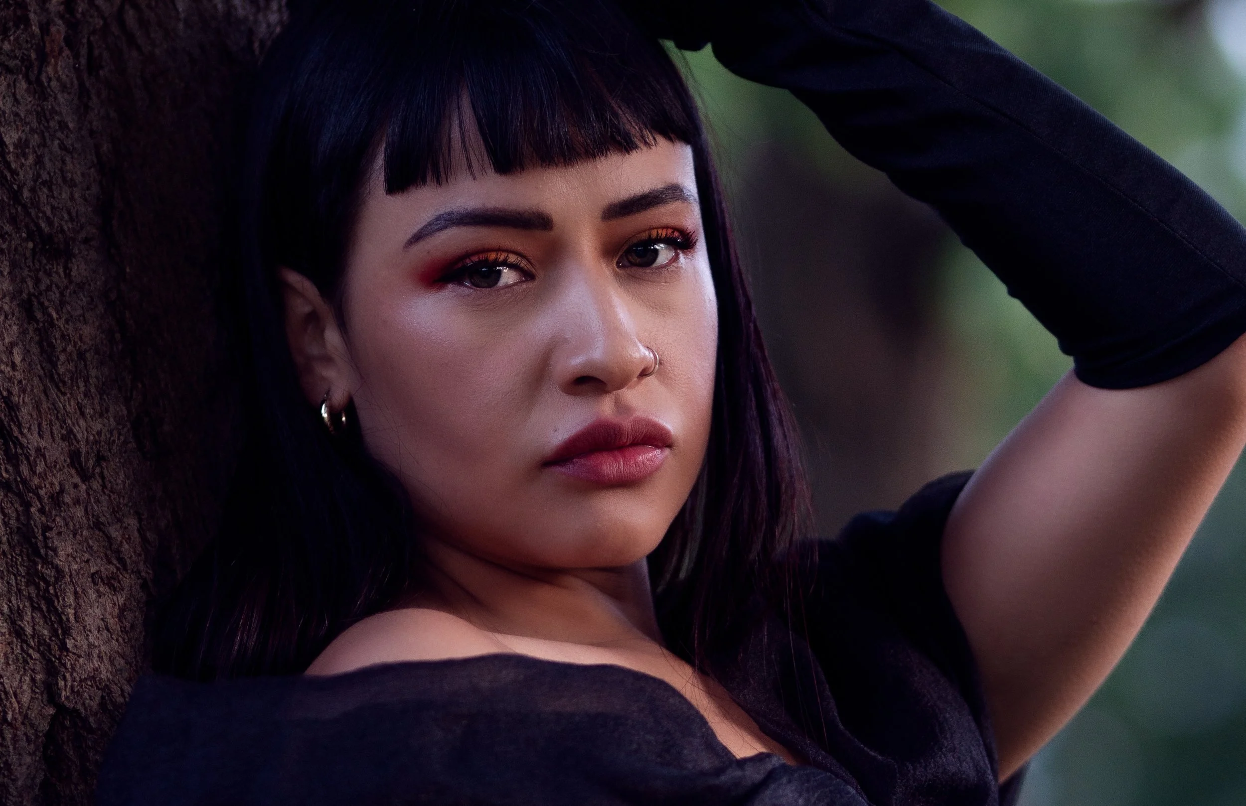 Editorial portrait of Daniela on a cold winter evening in New York City