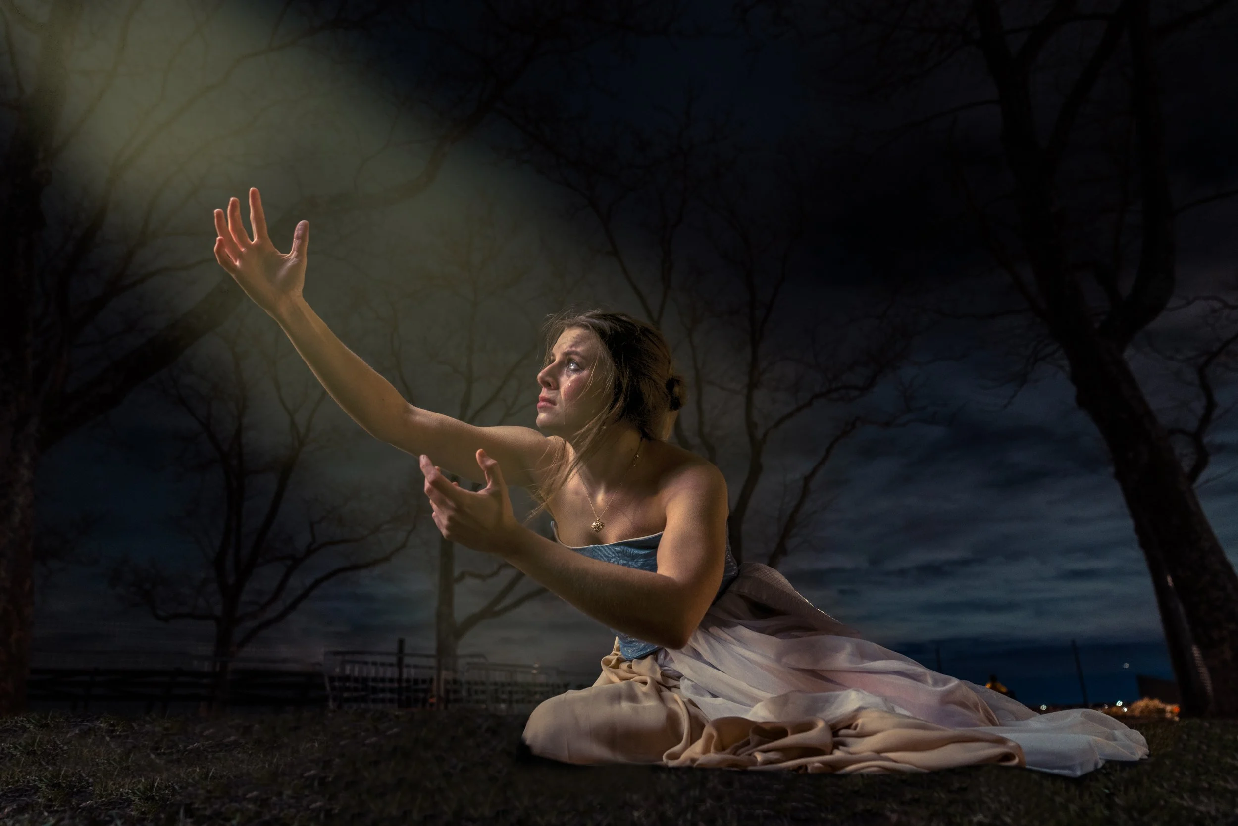 a princess of a fallen kingdom seeking divine intervention.