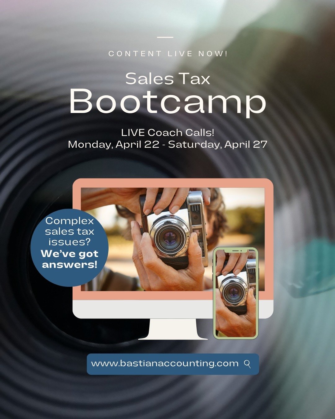 Got complex sales tax issues? We tackle how to manage refunds, gift cards, and client deposits without stress in my Sales Tax Bootcamp. Join me to learn streamlined approaches that make handling these tricky areas a breeze. Don&rsquo;t miss out&mdash