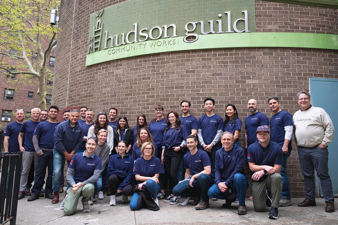 Today, over 100 volunteers from Related&rsquo;s New York development and construction teams spent some fun and meaningful time with @hudson_guild.
At the Fulton Center, several teams spent quality time with Senior residents, playing rounds of bingo 