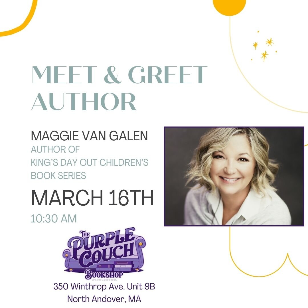 Mark your 📆 calendars! Author Reading &amp; Signing!

When: Saturday, March 16th
Time: 10:30 am
Where: The Purple Couch Bookshop

Come support a local author and a new book store! We can't wait to see you!
#kingsdayoutbook
#bostonmoms
#northshoremom