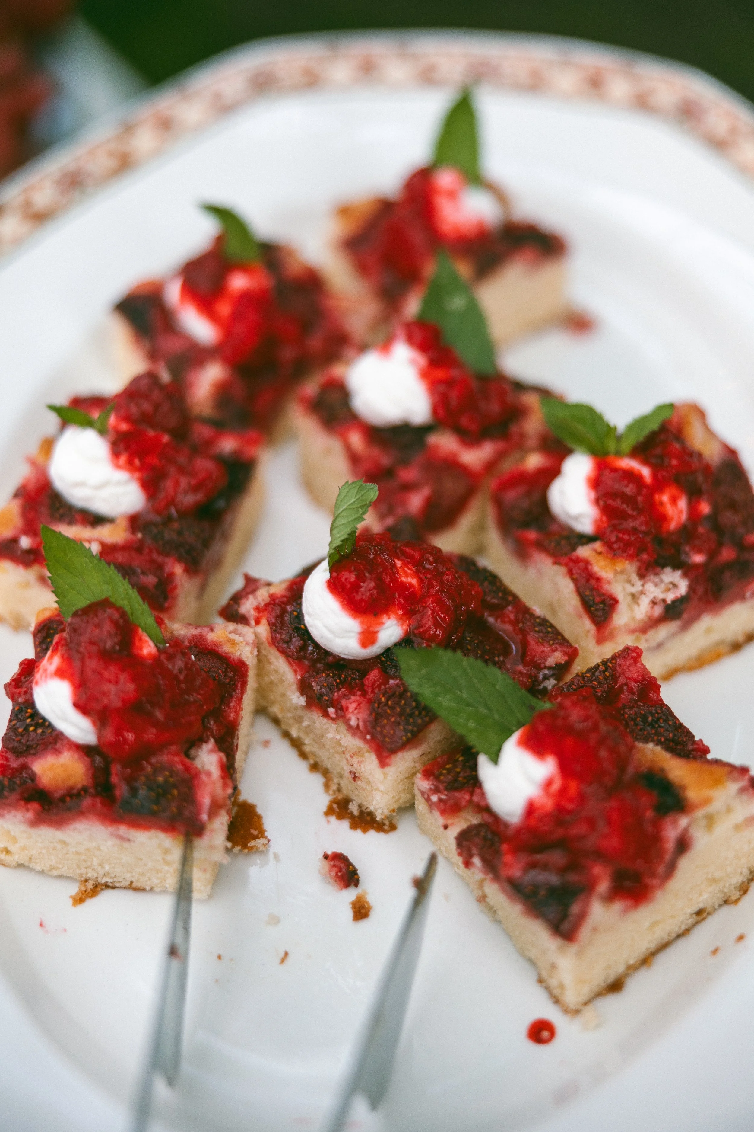maine strawberry shortcake with mint whipped cream