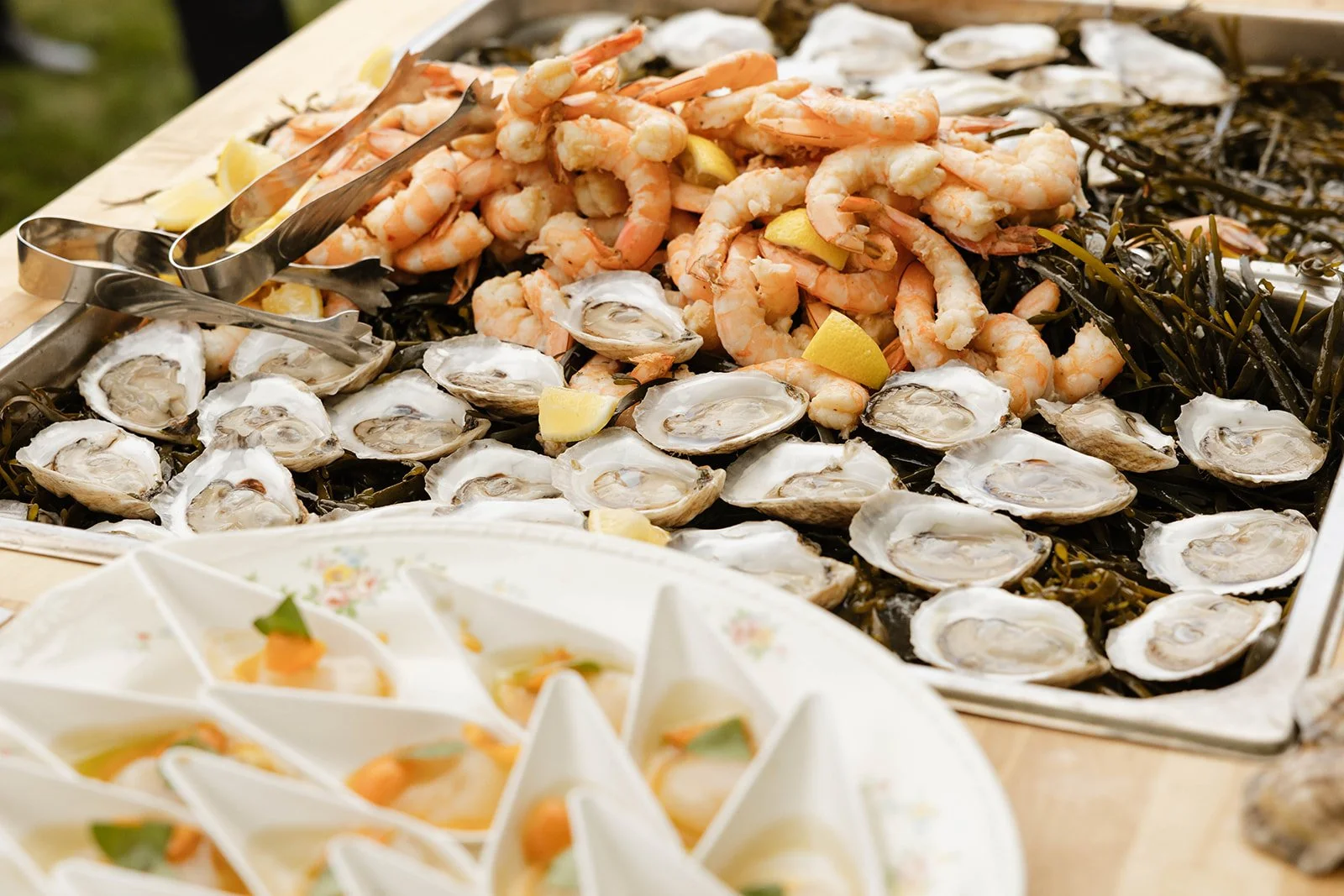 custom oyster cart raw bar | photo by Kaitlyn Marie