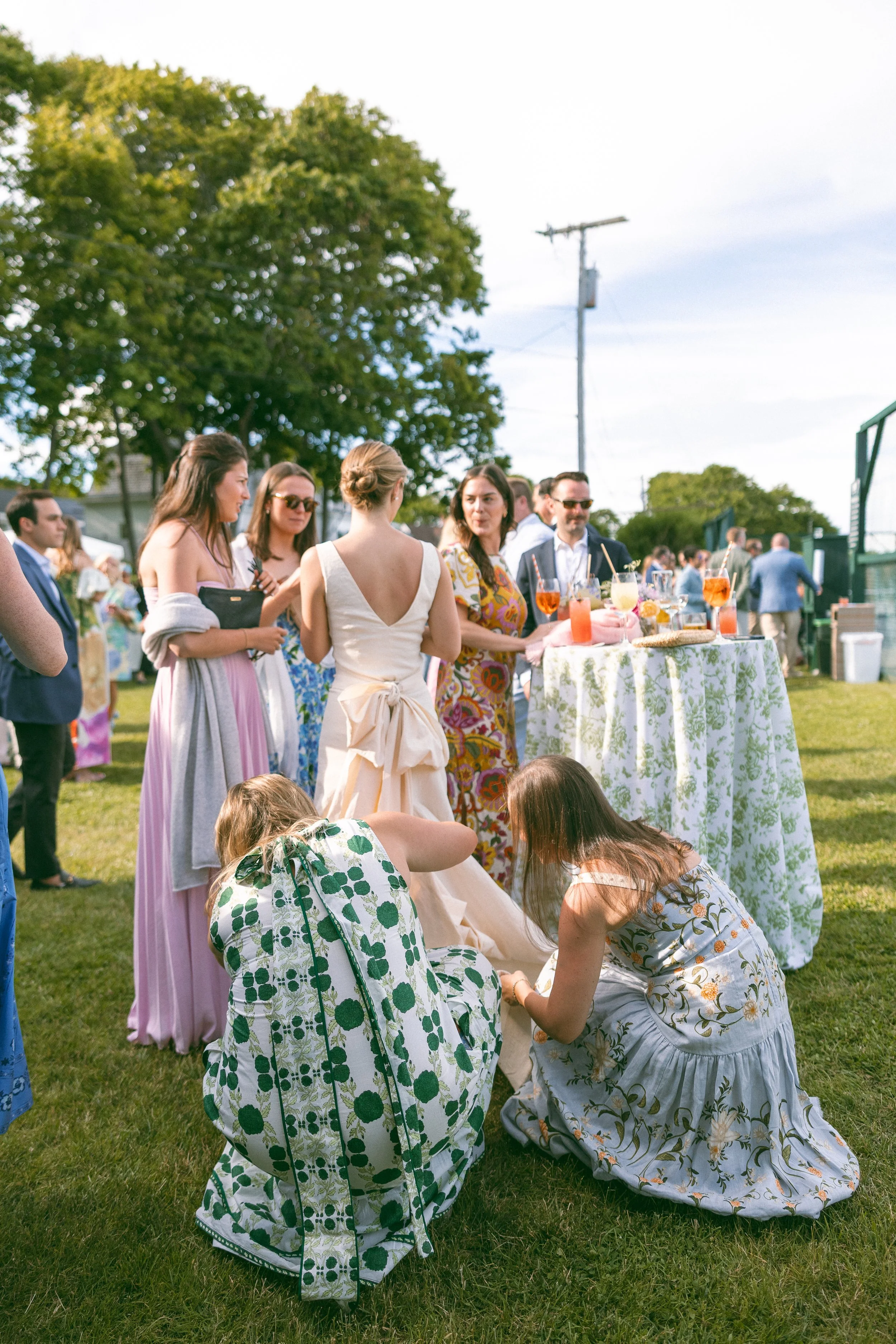 The fashion at this wedding was incredible 