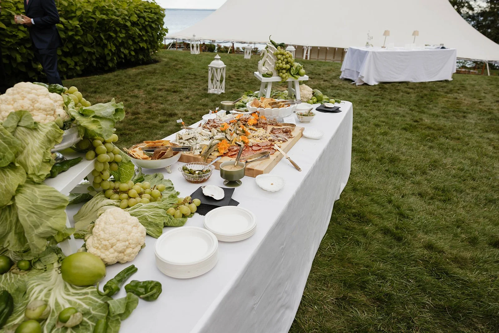 cheese and charcuterie stationary table | photo by Kaitlyn Marie