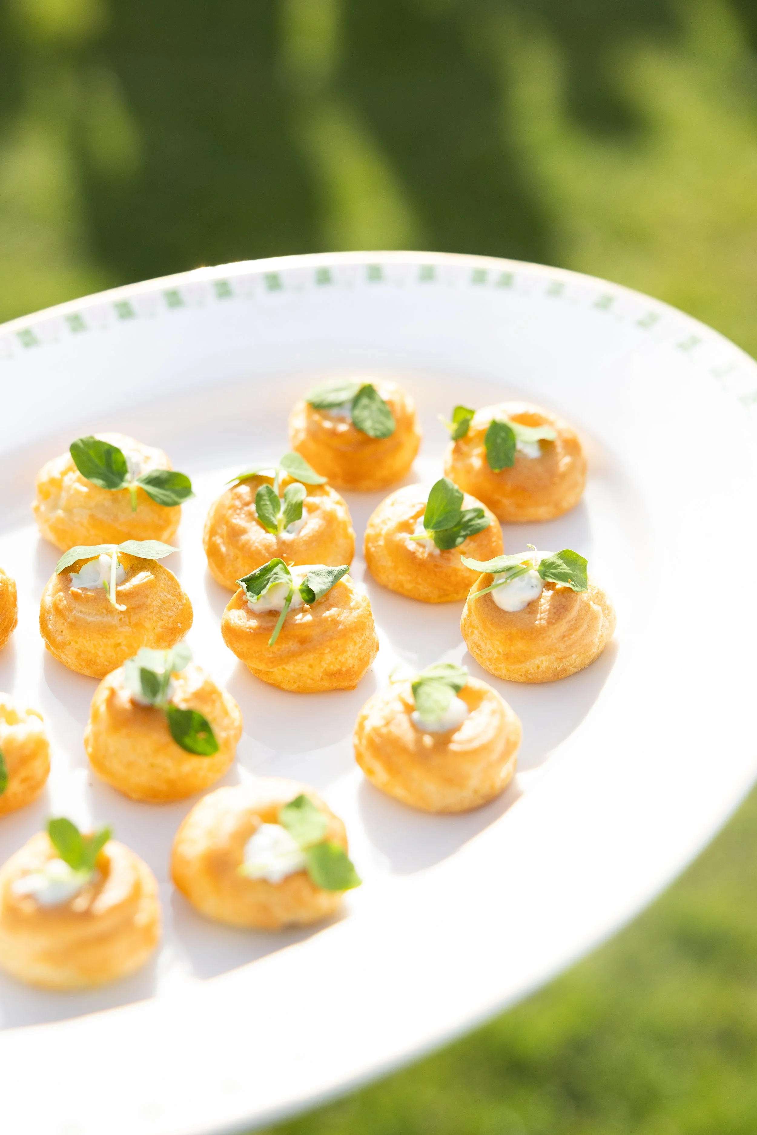 Goat cheese gougères - photo by Carney Abbott