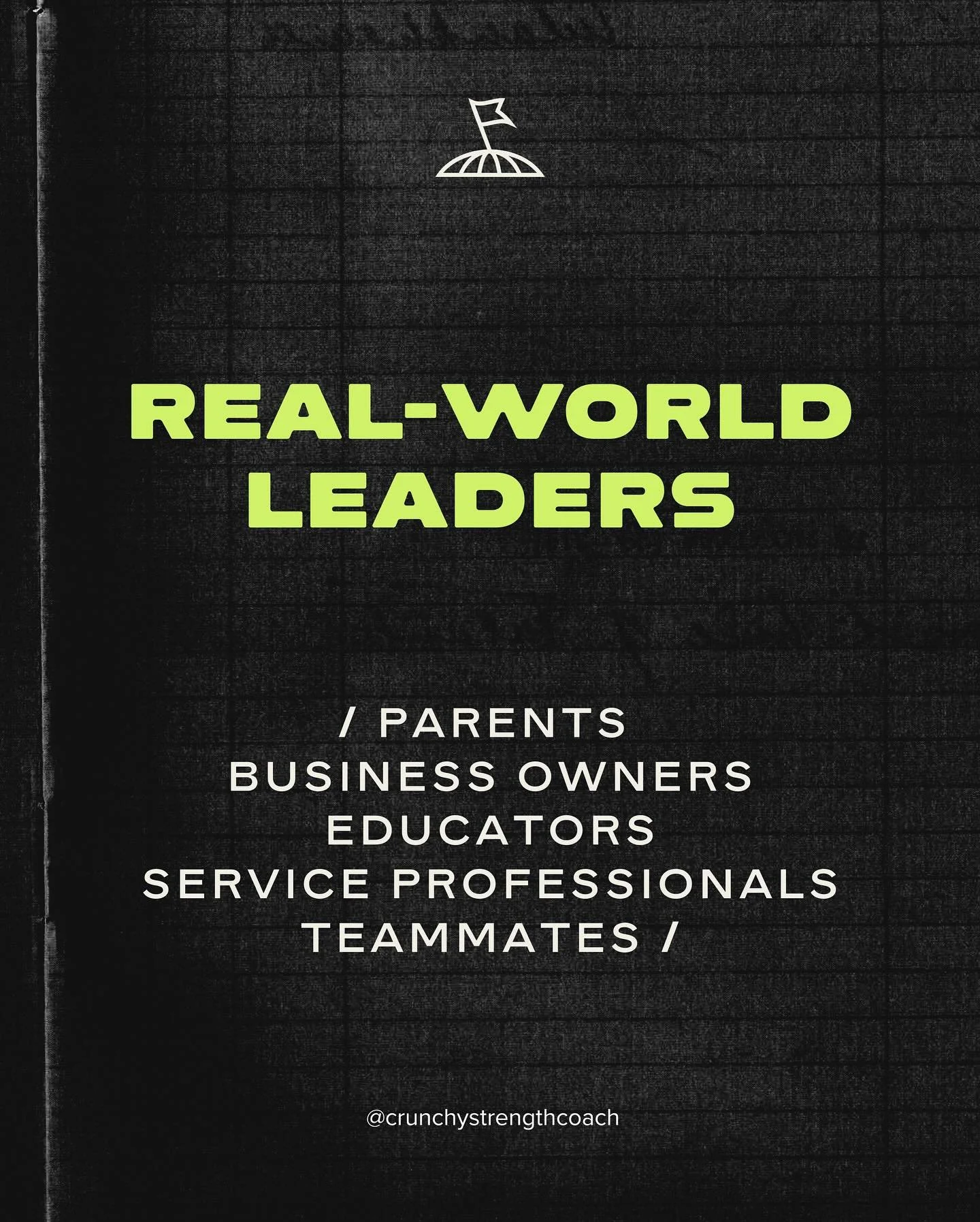 Are you a leader? Most likely yes.

Leaders lead from the front, and by example. Is that you? Are you ready to take ahold of your training?

Check out kelseemoore.com 🚩