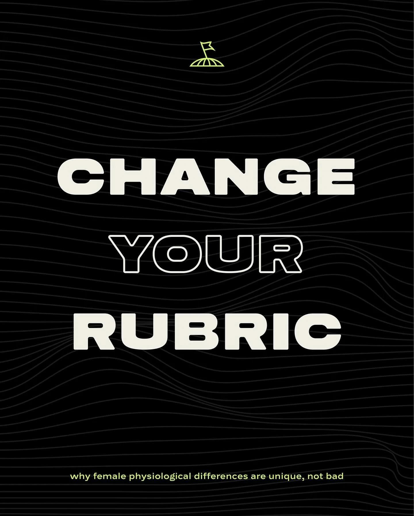 CHANGE YOUR RUBRIC 🚩

Female physiology is often looked at negatively in light of what men can do- but what if we adjust our lens or our rubric?

We see that women are actually quite capable and unique- even beyond the beautiful capacity for childbi