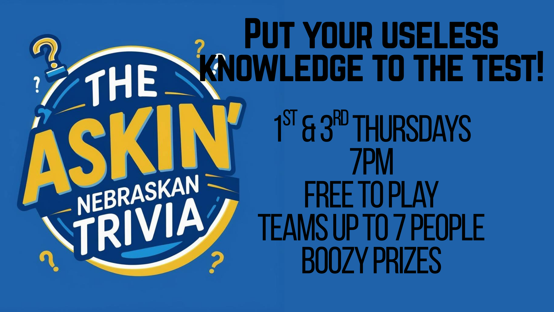 Taproom Trivia