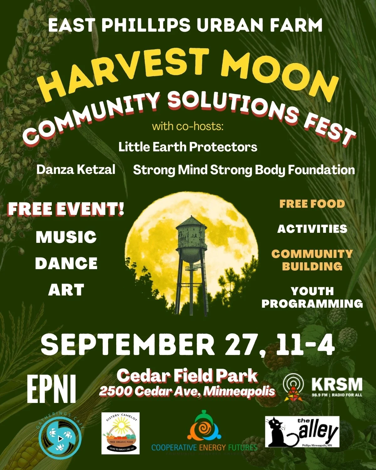 COMMUNITY EVENT: Harvest Moon Community Solutions Festival on 9/27