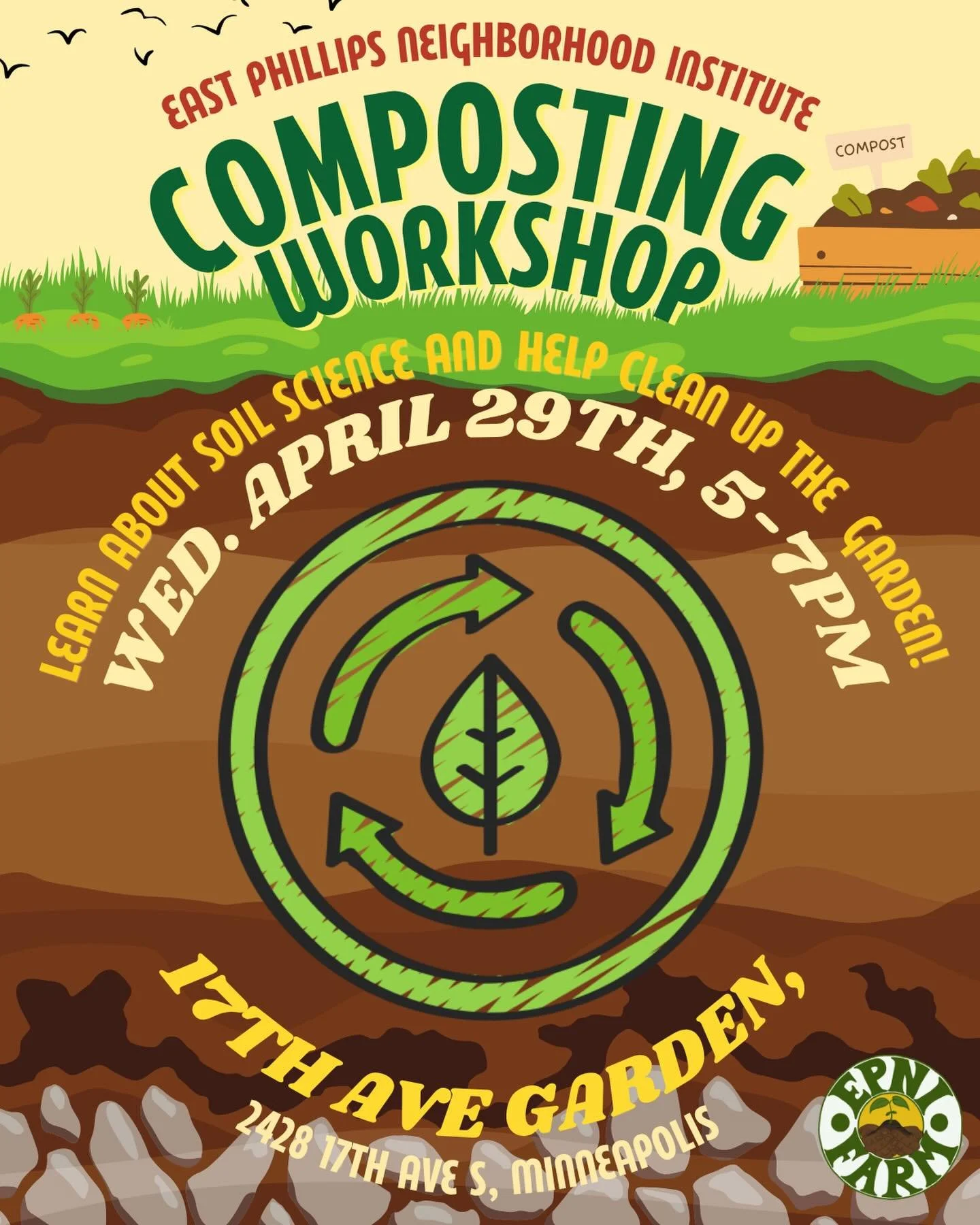 Back by popular demand, our Composting and Soil Science Workshop! Learn about the basics of soil science and how to ensure you are getting the most out of your compost heap. Learn how to care for the soil in your garden bed. At the end of the event, 