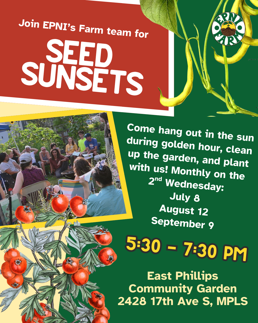 Seed Sunsets Monthly Events - RSVP Now!