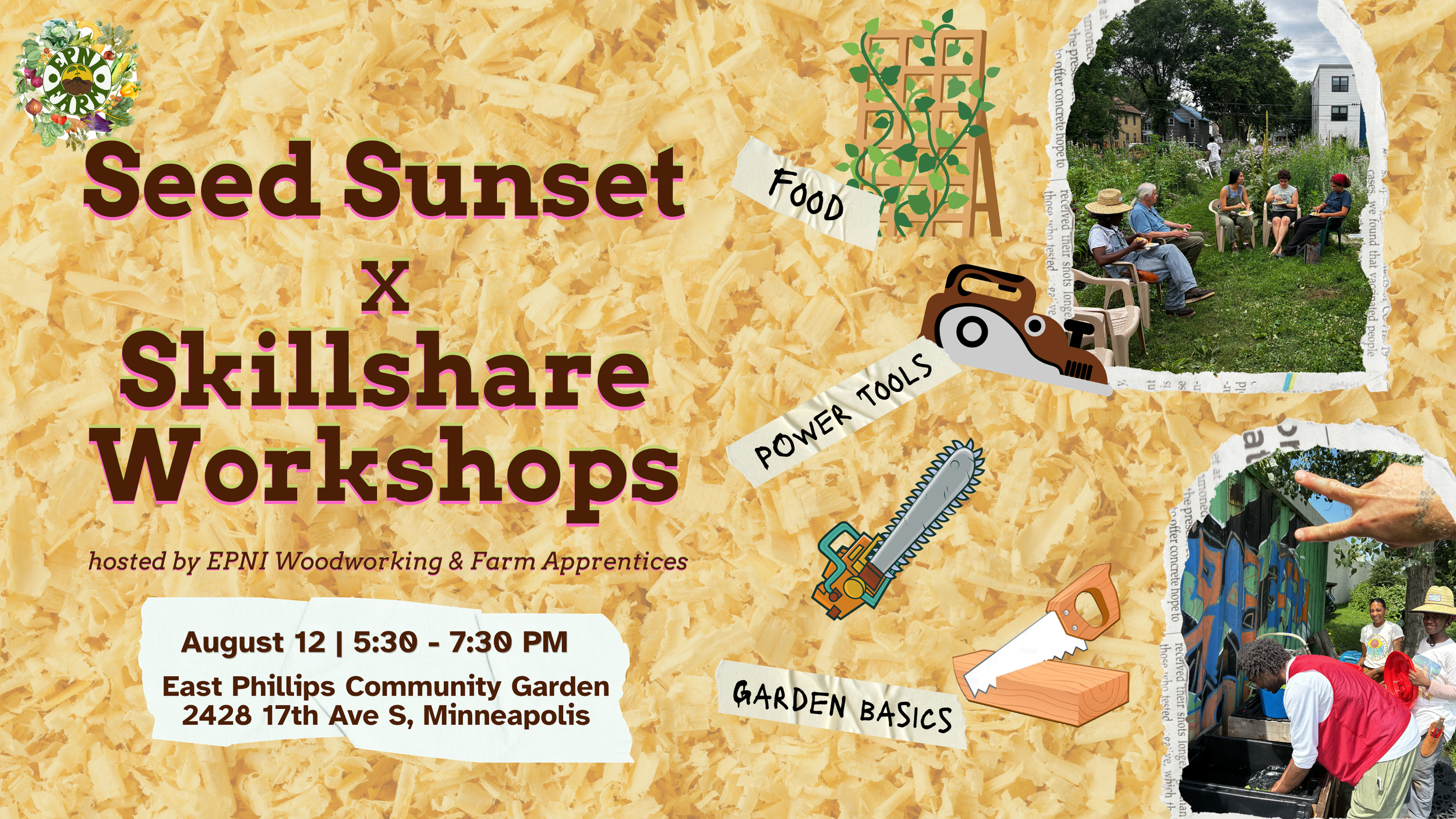 August Seed Sunset &amp; Skillshare Workshops
