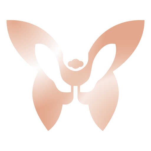 Male pelvic center logo in a copper color. The logo is shaped like a pelvis.
