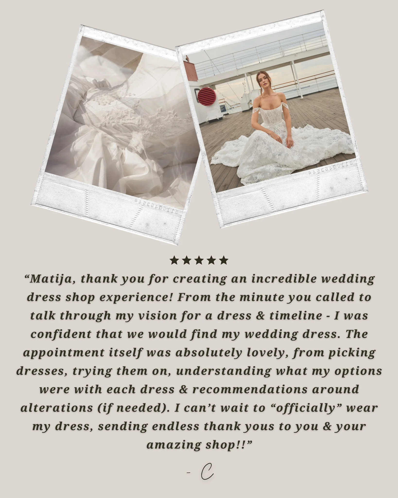 From that first call talking through your vision and timeline, to finding the dress, it meant so much to be part of your journey. Creating an experience that feels thoughtful, calm, and truly supportive is always our goal!

#SayYesToTheDress #New #pr