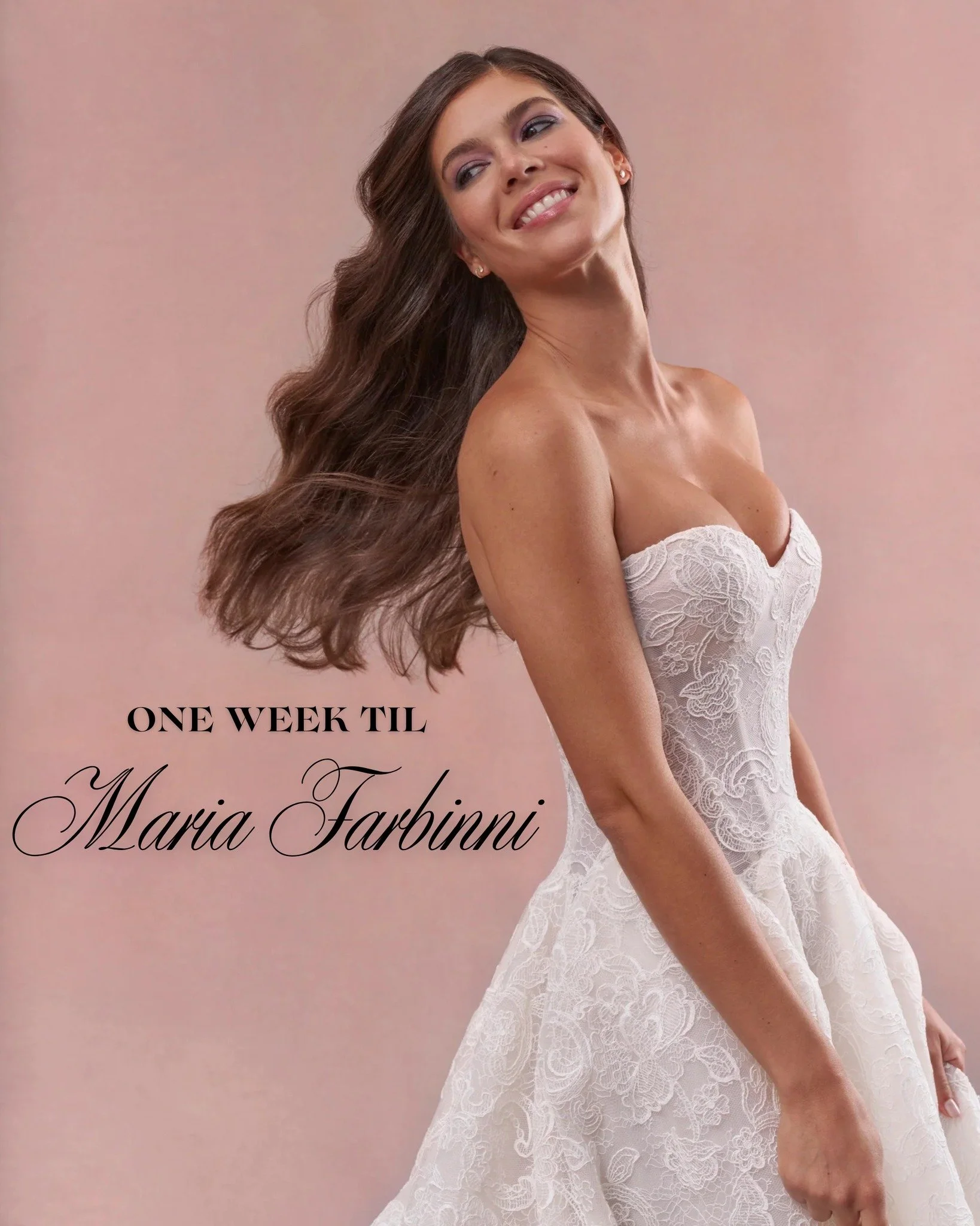 One week until Maria Farbinni arrives! We&rsquo;re counting down the days!

#SayYesToTheDress #New #princetonbridal #weddinginspo #bridal #Princeton #love