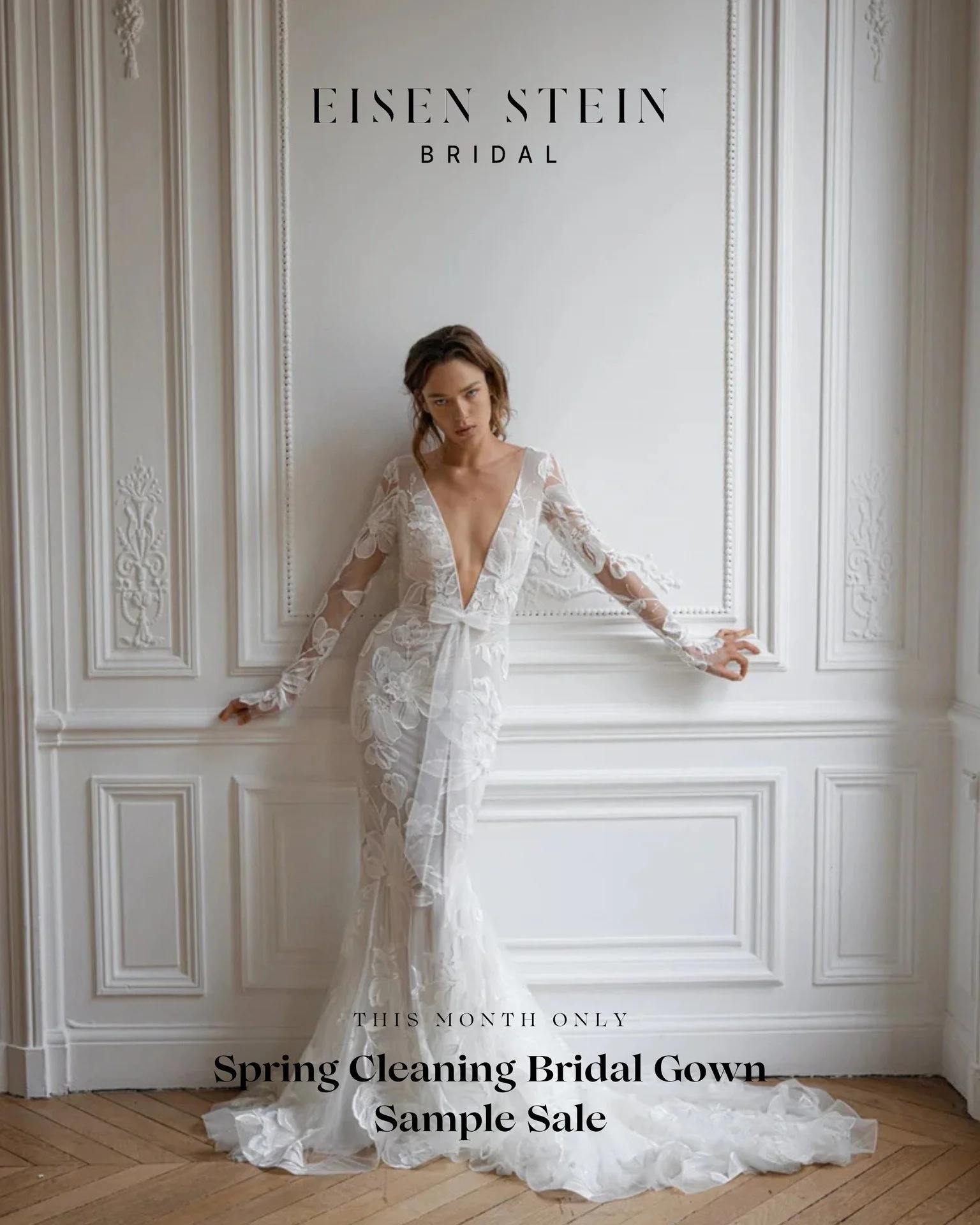 Spring Cleaning Sample Sale, Eisen Stein! We&rsquo;re so excited to feature the Eisen Stein gowns in our sample sale this month, all 30% off. If you&rsquo;ve had your eye on Eisen Stein, this is the perfect time to come in and try them on.

#SayYesTo
