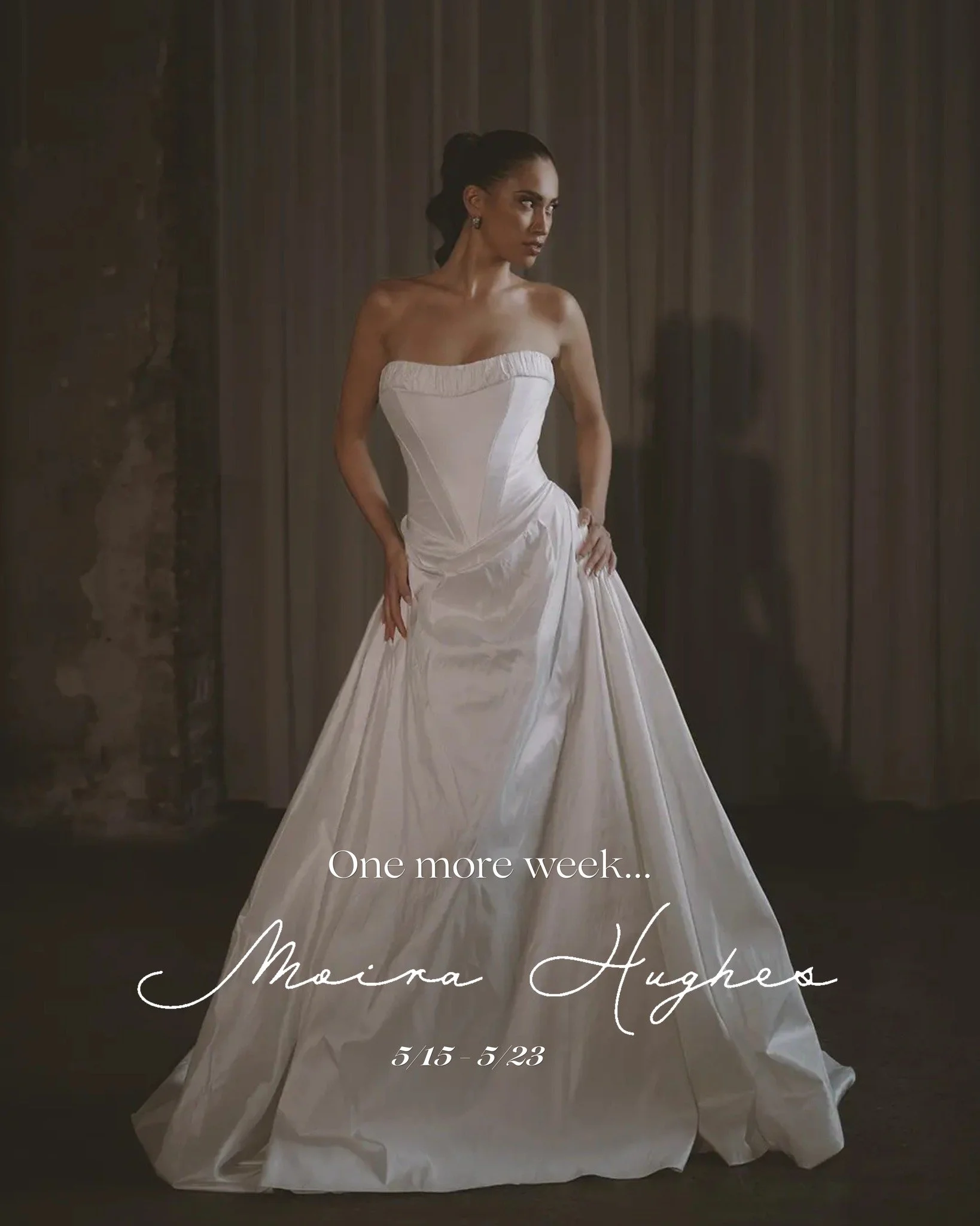 Only a week left&hellip;. Moira Hughes, 5/15-5/23!

#SayYesToTheDress #New #princetonbridal #weddinginspo #bridal #Princeton #love