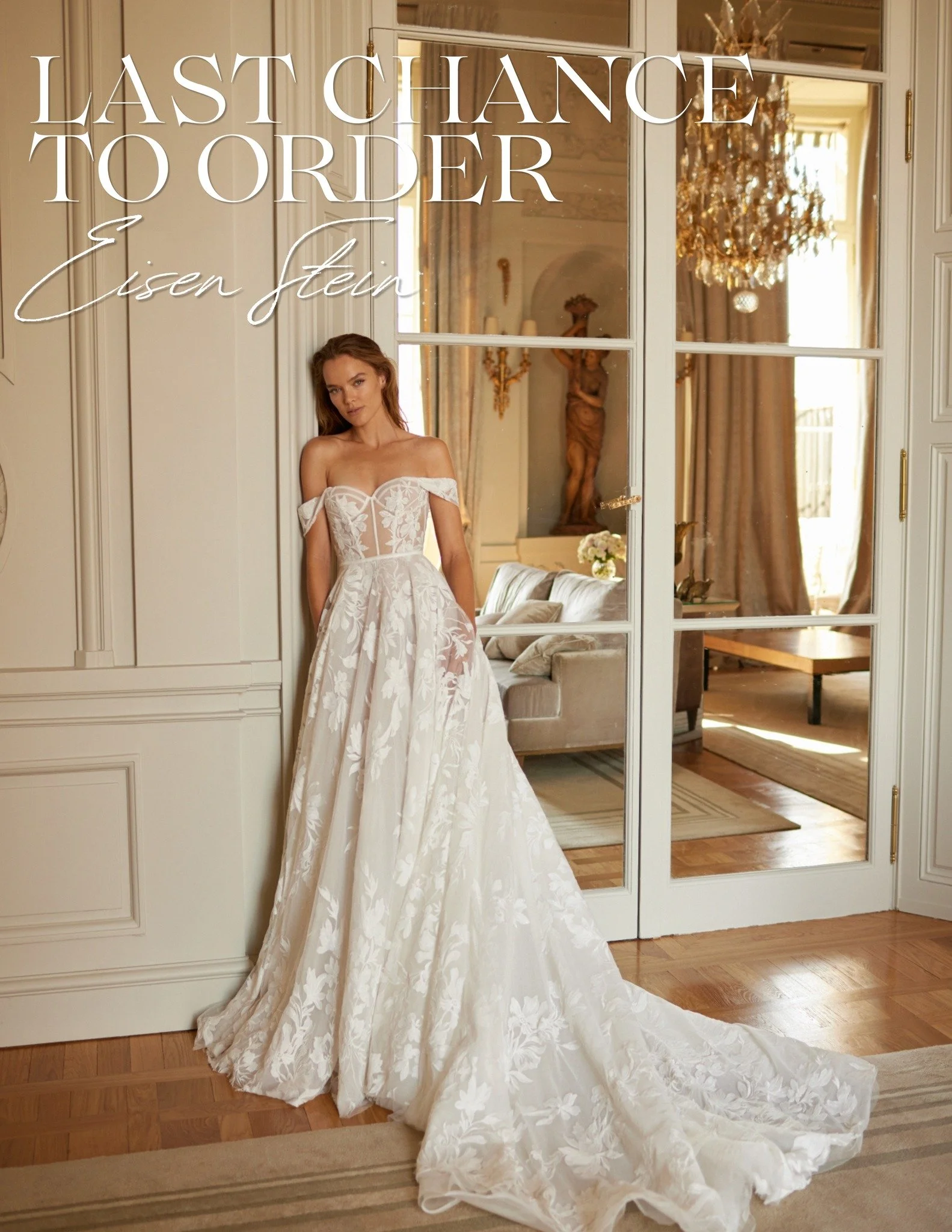 A special note for our Eisen Stein brides! June 30th will be the last day to place an order, as the designer is taking a step back. If you've been dreaming of an Eisen Stein gown, now is the time.

#SayYesToTheDress #New #princetonbridal #weddinginsp