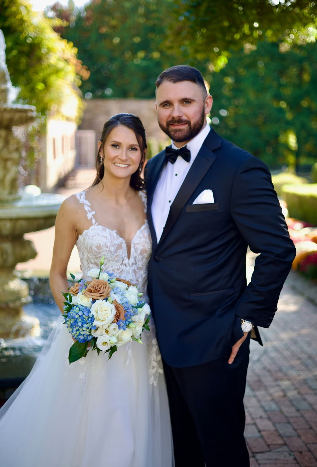 lace a-line wedding gown