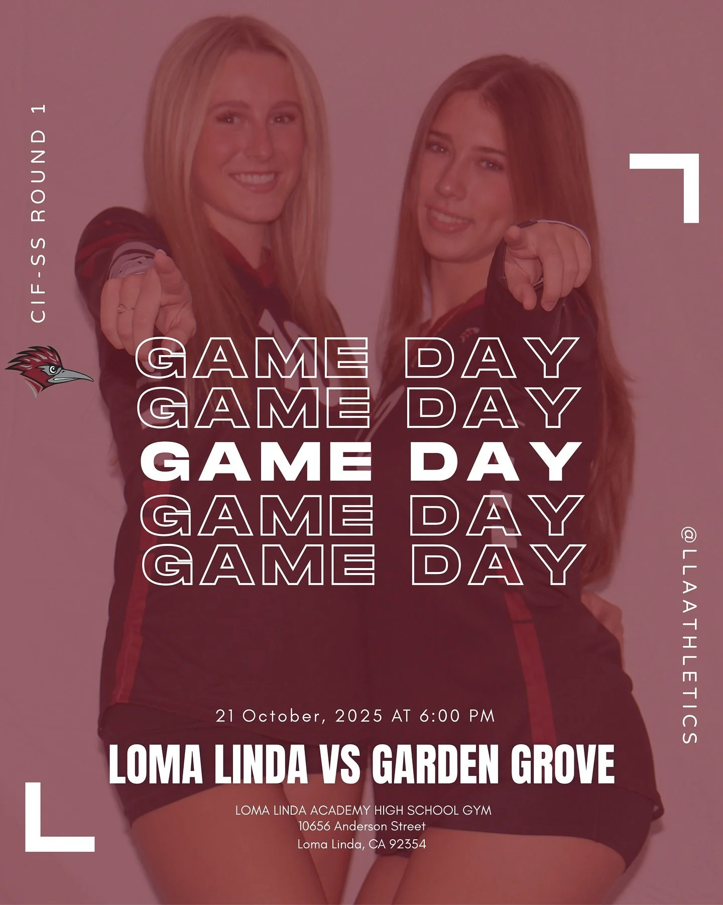 Tuesday playoffs round 1 for our loma linda girls volleyball team. Home game at our gym! Don’t miss out!! 6 PM. 🫵🏽 Be There!
#lomalinda #llaathletics #volleyball #playoffs