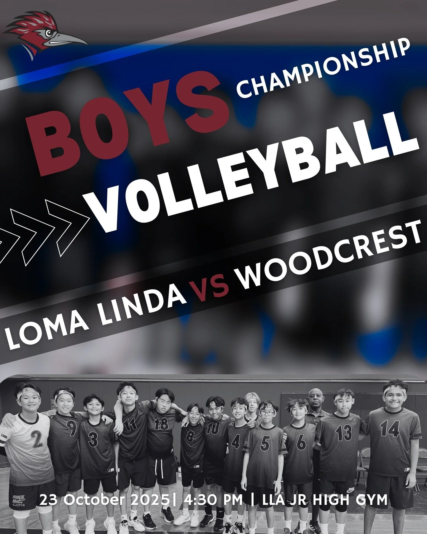 LLA Boys JH Volleyball look to cap a perfect season with a Finals matchup vs Woodcrest Christian. 4:30pm LLA JH Gym October 23rd.