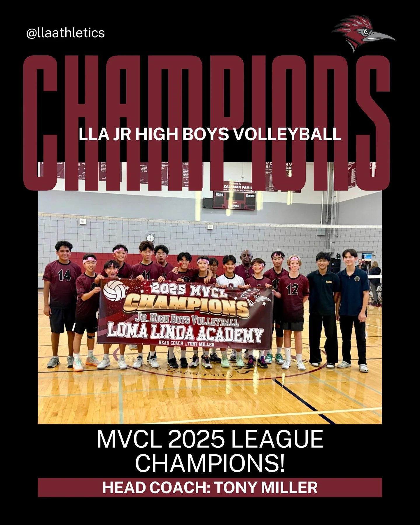 Congratulations to the Boys JH Volleyball team for closing out a perfect season 14-0!