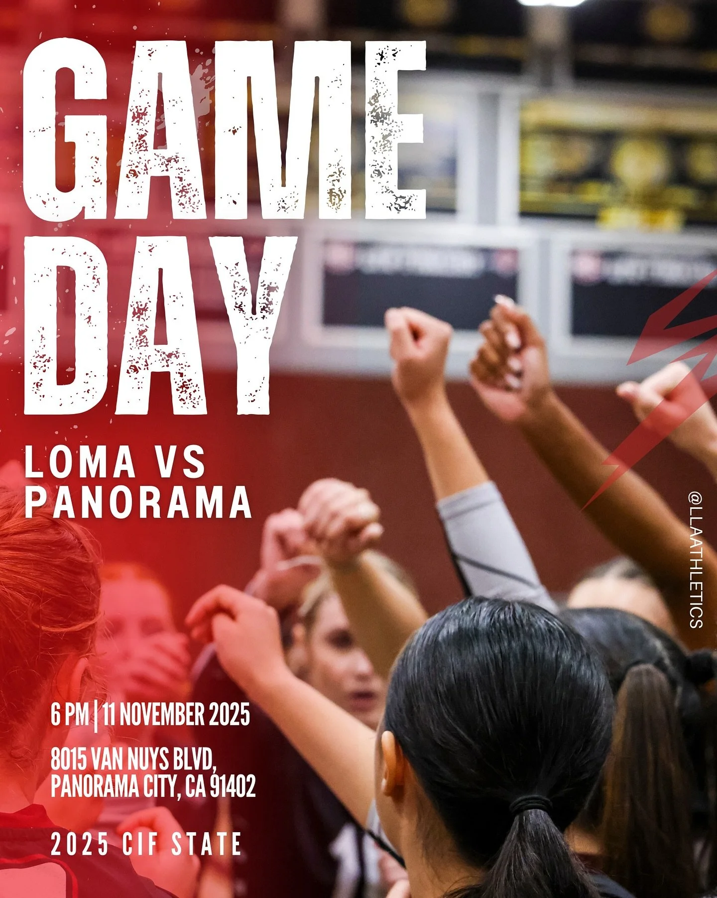 Our LLA girls varsity volleyball team has the opportunity to compete for CIF State Division V Title. Round 1 of their playoffs is at Panorama at 6 PM. 

Let&rsquo;s show our support and cheer on our Roadrunners as they head to LA tomorrow afternoon! 
