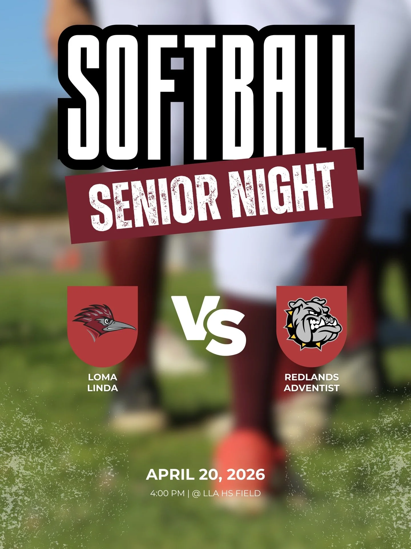 Senior night for girls on the softball field on Monday🥎. Be there! 
&bull;
#llaathletics #softball 
#snr #classof26 #loma