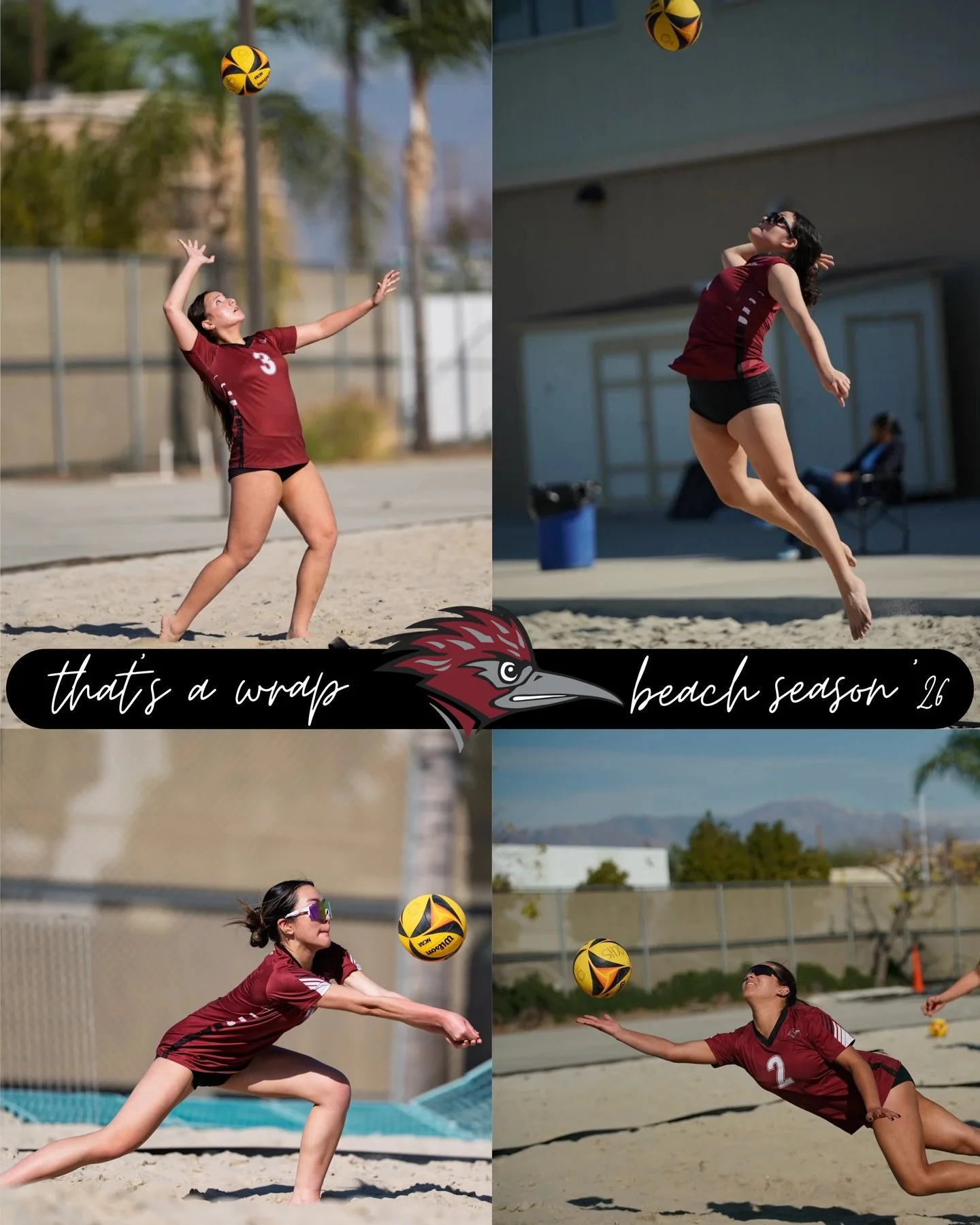 Year 2 of beach volleyball is complete! We&rsquo;re so proud of our lady roadrunners. Here are some views from the season and a quick shoutout to our seniors on the team. Can&rsquo;t wait for next year!
&bull;
#llaathletics #beachvollyball 
#beach #s
